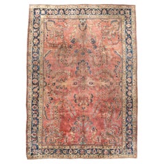 Fina Alfombra Persa Antigua Sarouk 7'0" x 9'7
