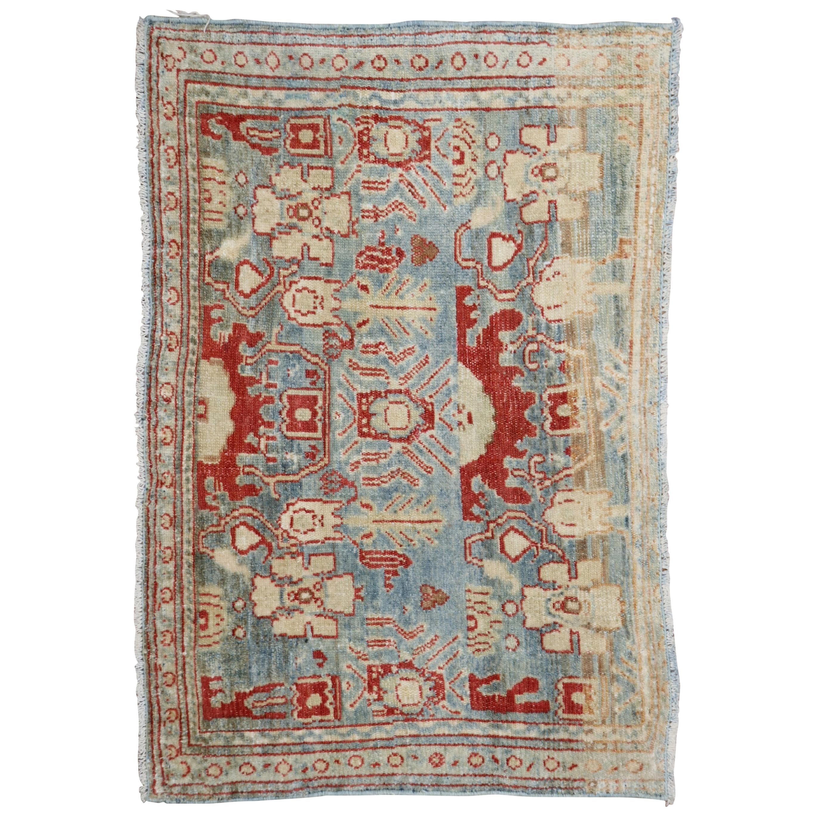 Fine tapis persan ancien de Senneh en tissu