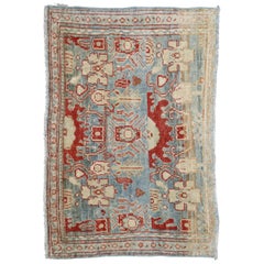 Fine tapis persan ancien de Senneh en tissu