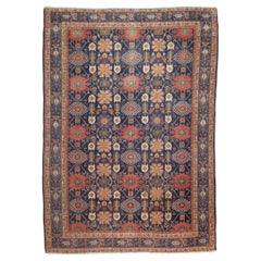Tappeto antico in lana persiana Senneh 4'6" x 6'5"