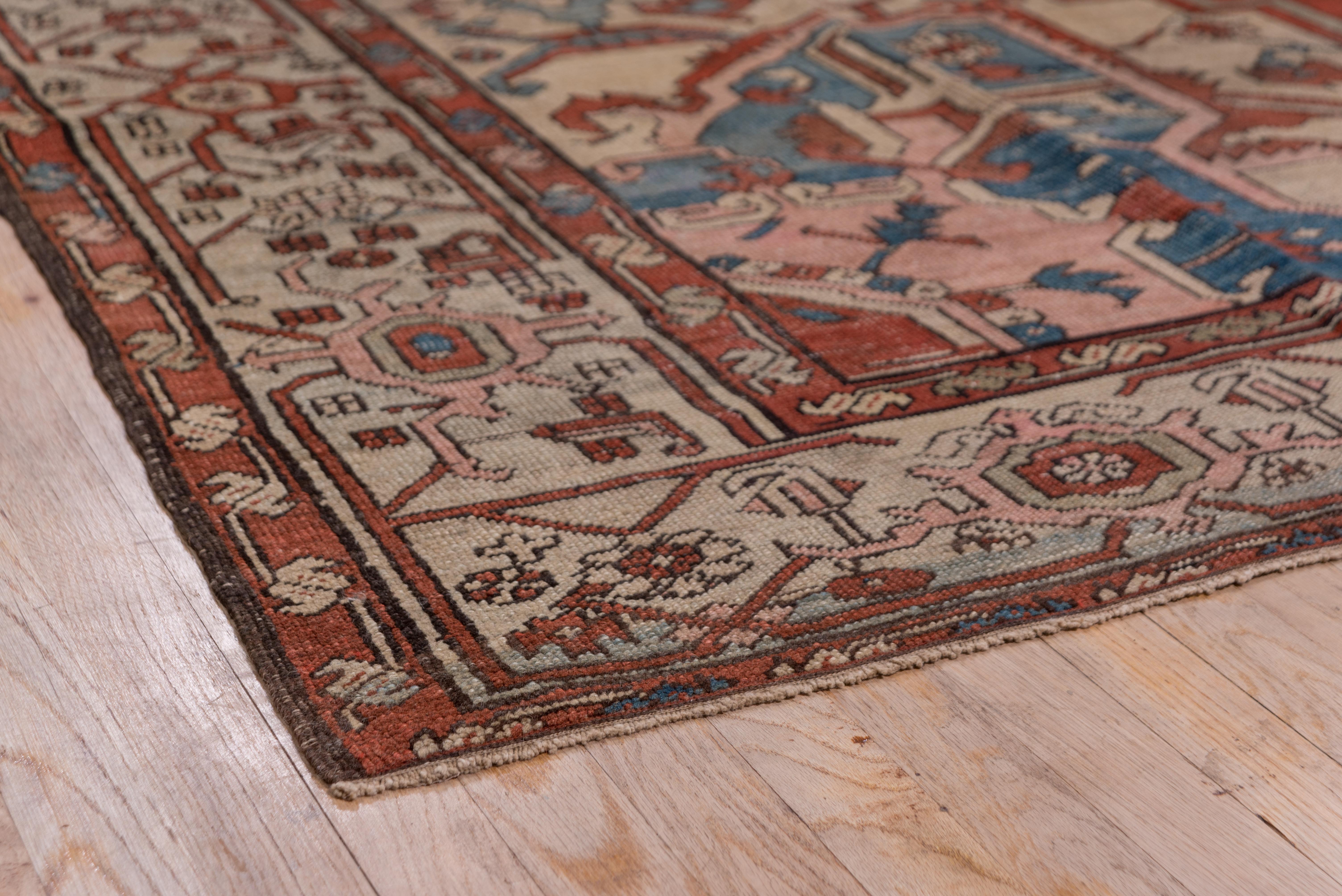 Early 20th Century Fine Antique Persian Serapi Rug with Great Colors