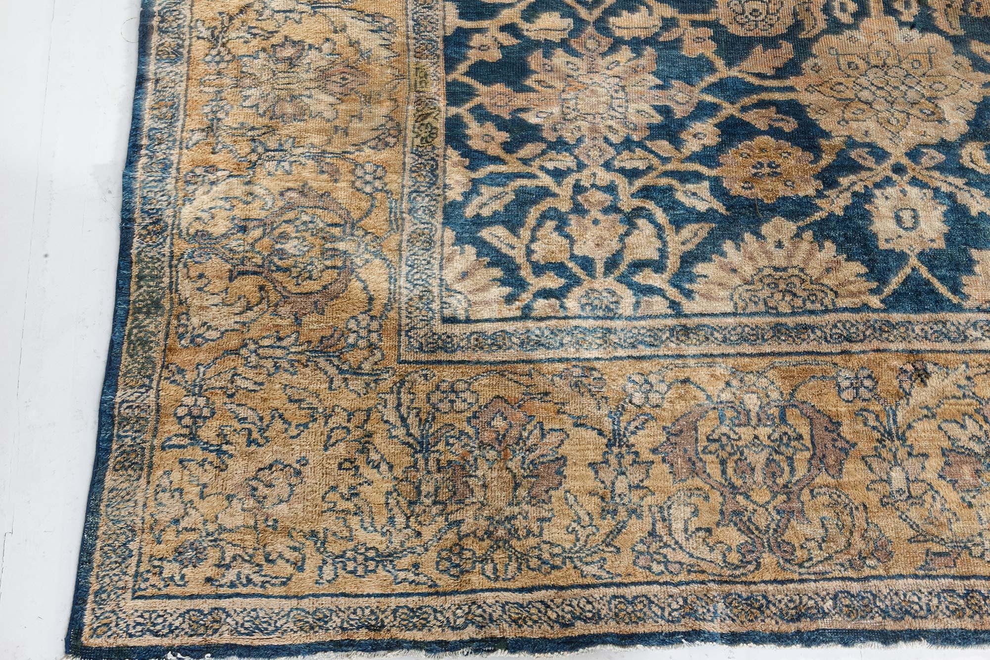 Antique Persian Sultanabad Handmade Wool Rug For Sale 2