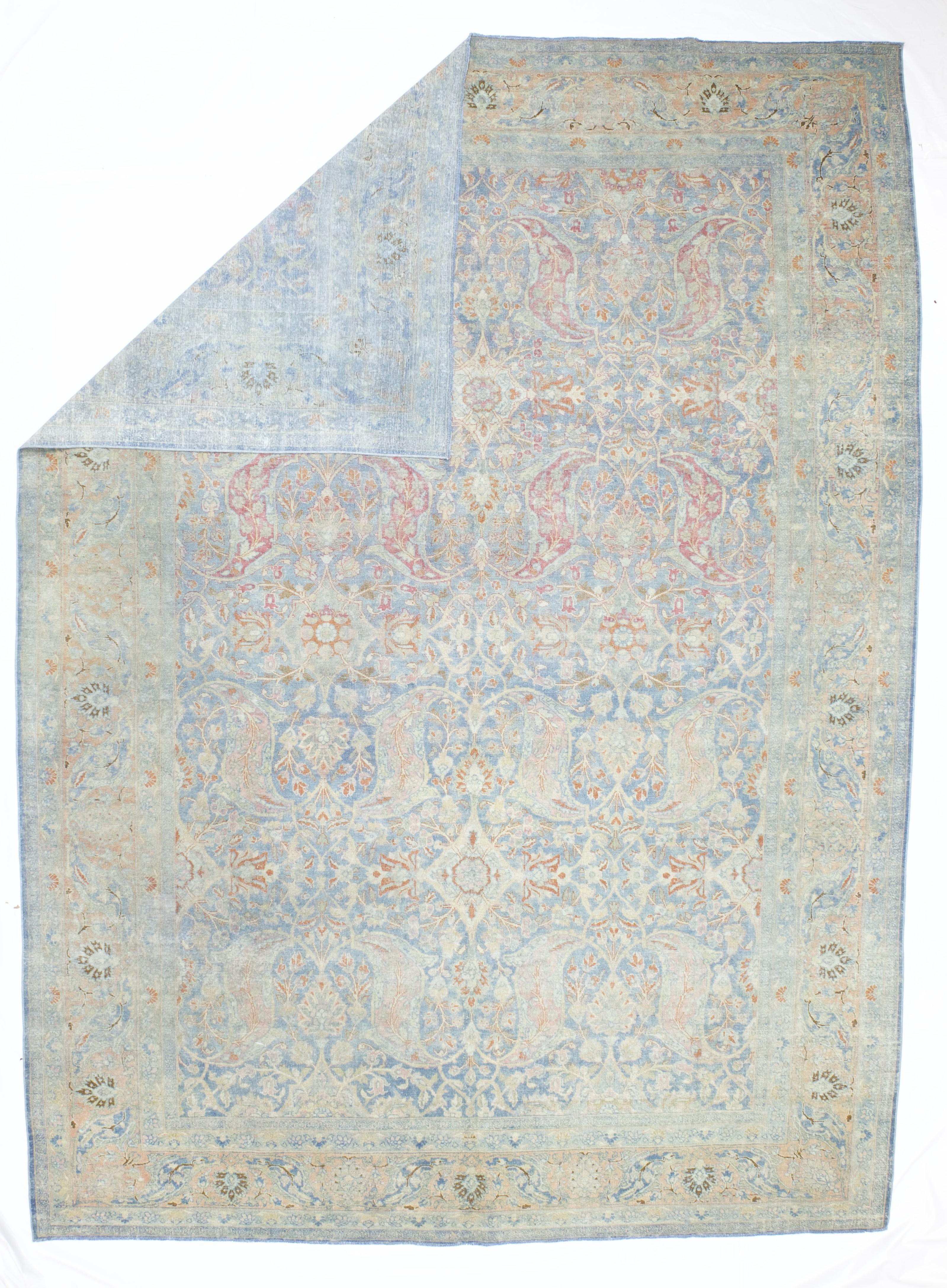 Feiner antiker persischer Sultanabad Mahal Wollteppich 9'2