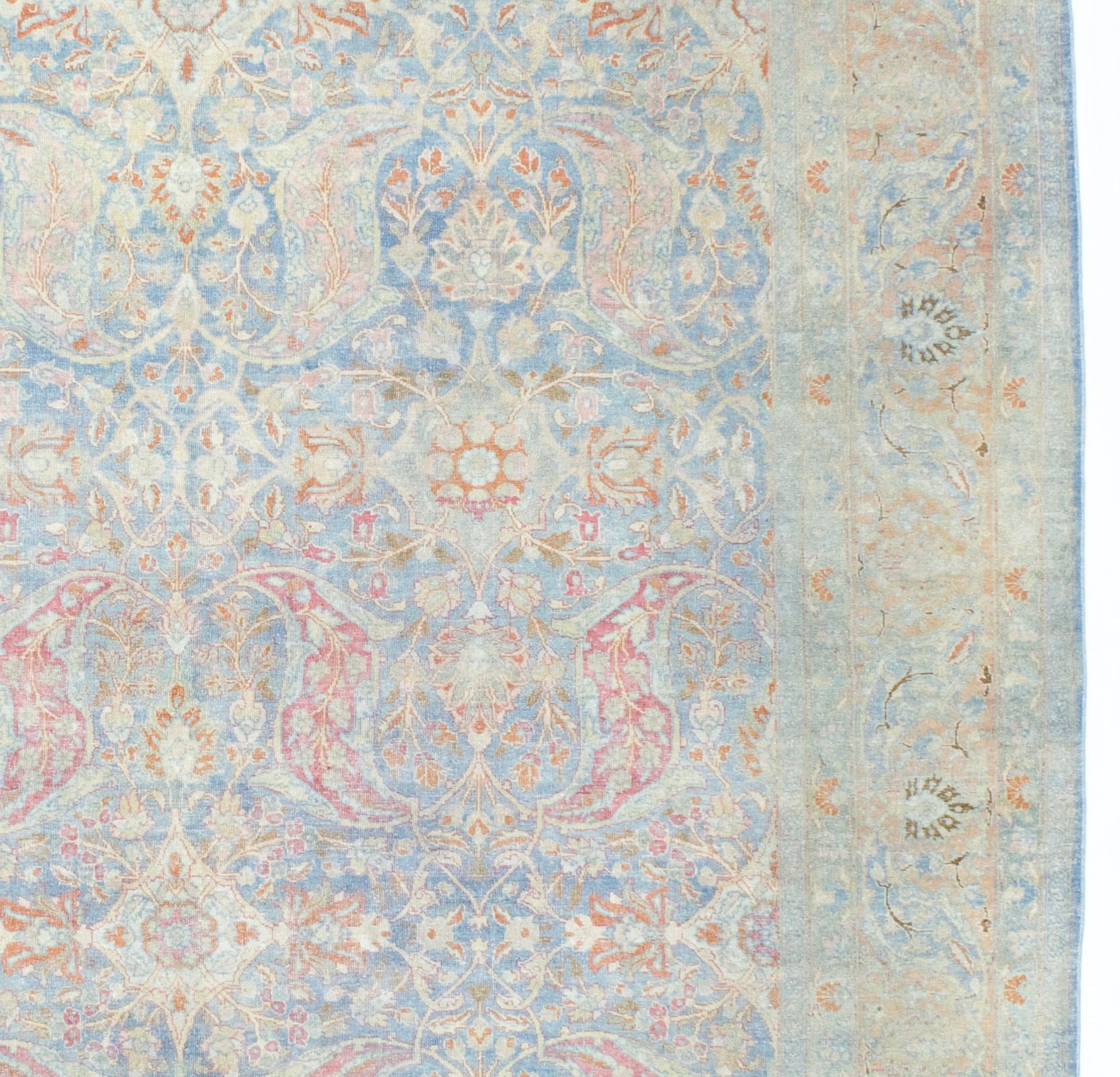 Feiner antiker persischer Sultanabad Mahal Wollteppich 9'2