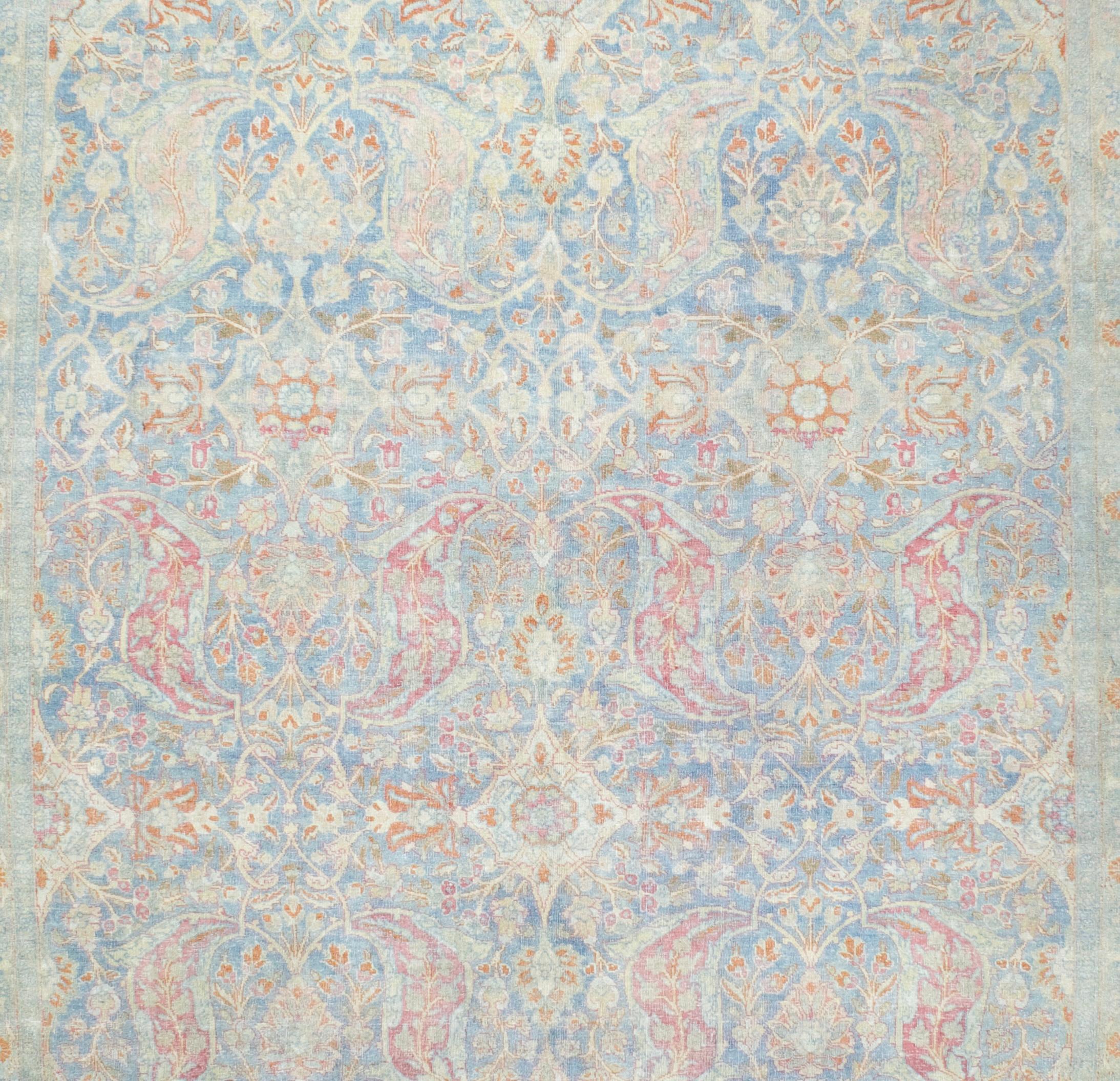 Feiner antiker persischer Sultanabad Mahal Wollteppich 9'2
