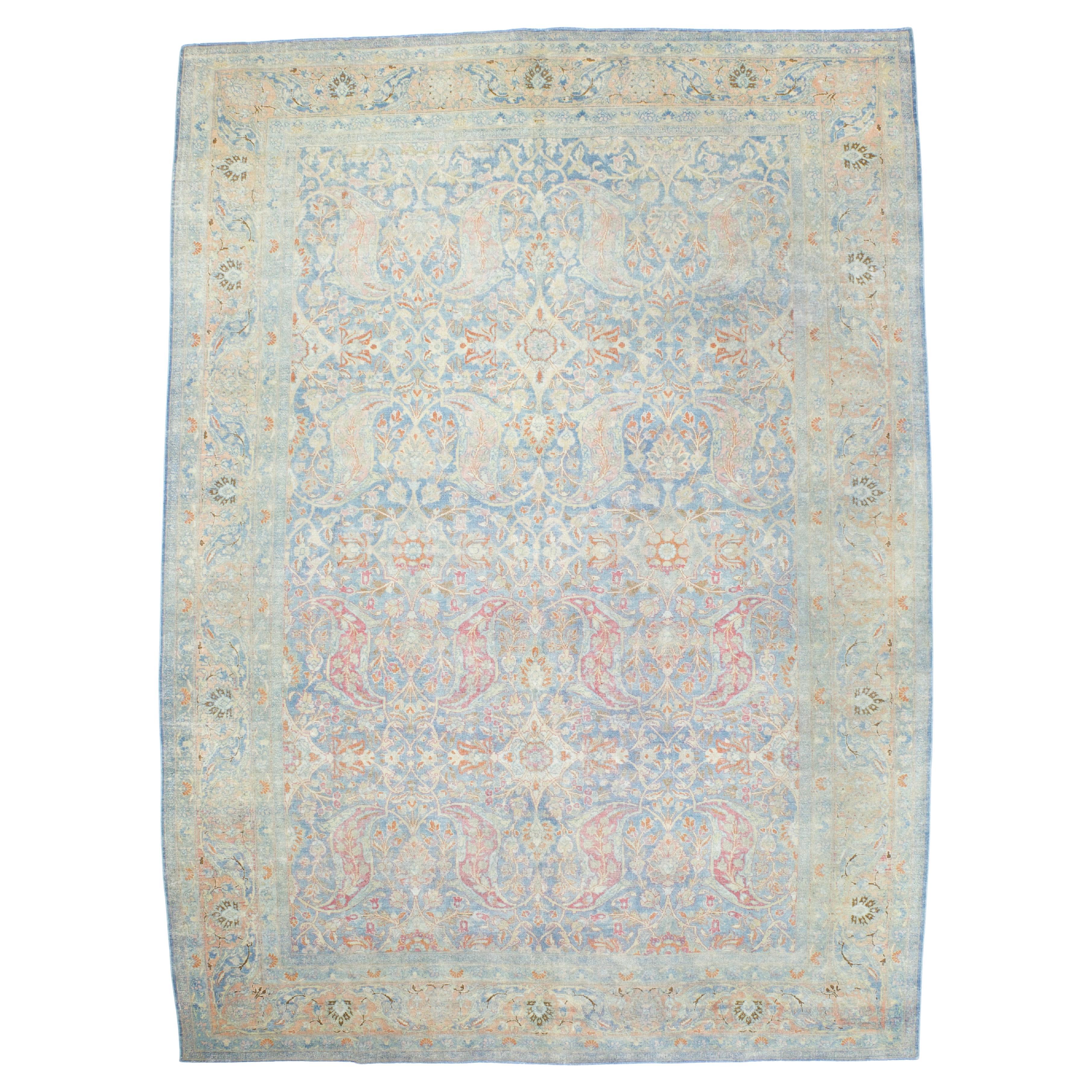 Feiner antiker persischer Sultanabad Mahal Wollteppich 9'2" x 12'7