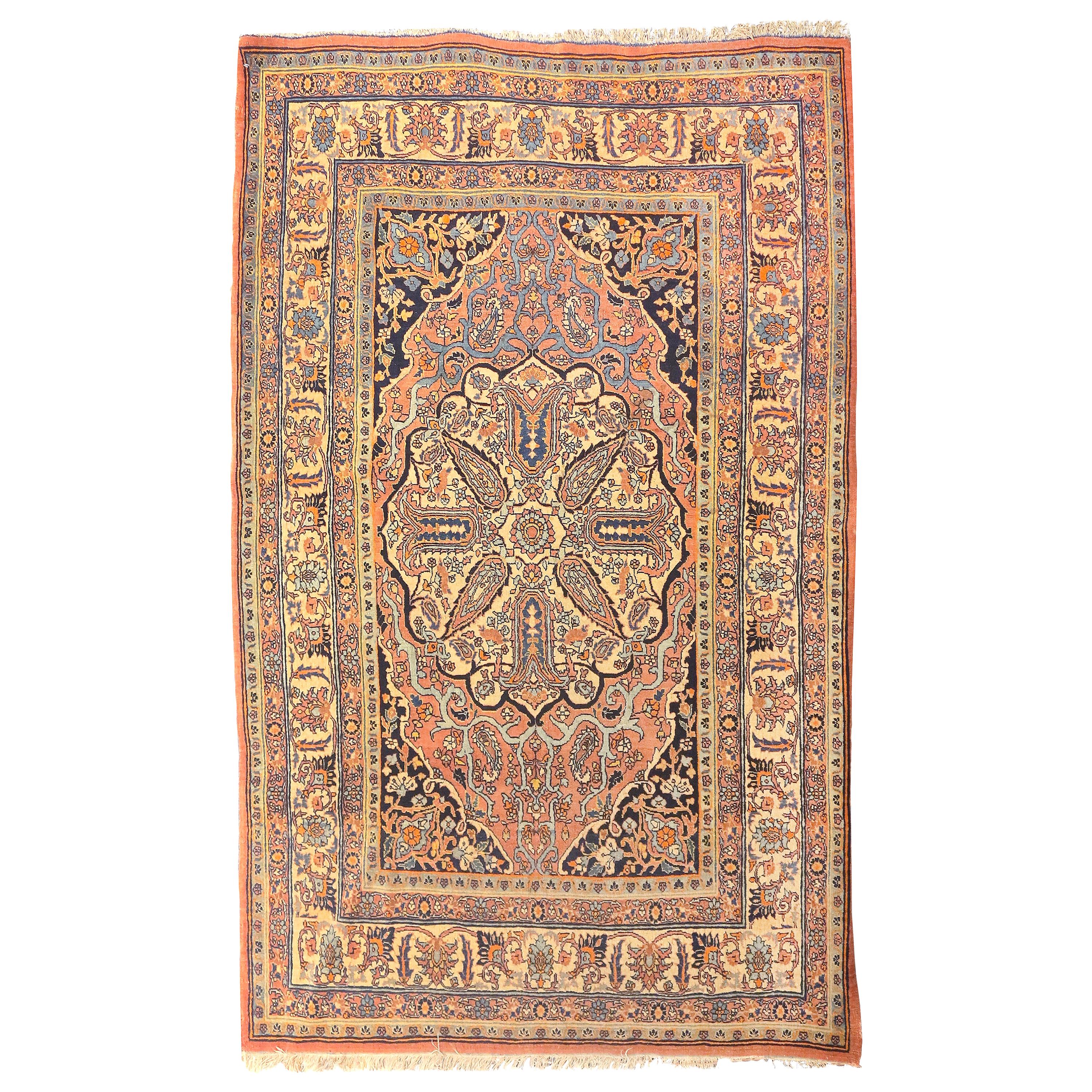 Antique Persian Tabriz Haji Jalili Area Rug