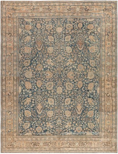 Antique Persian Tabriz Handmade Wool Rug