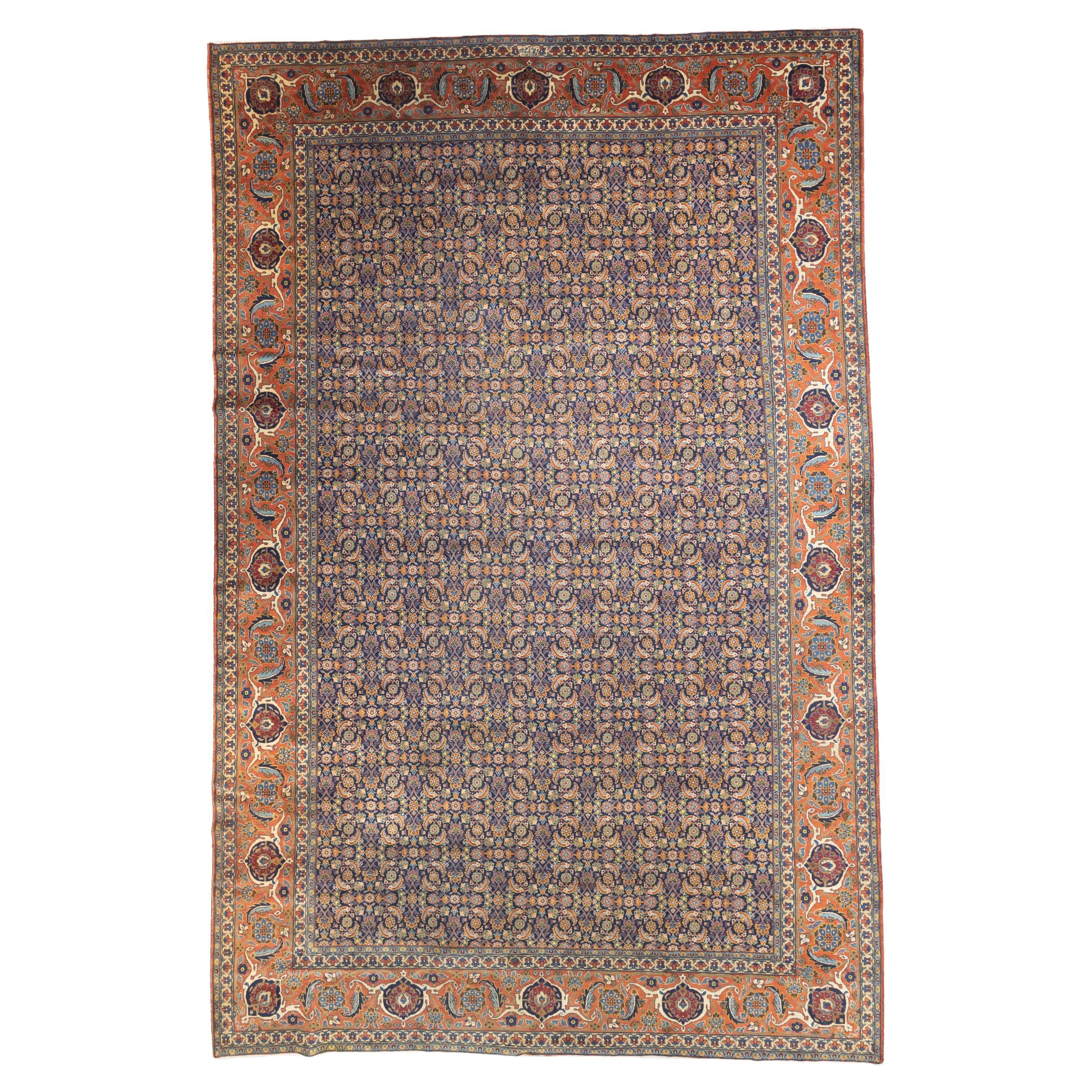 Tapis persan antique Tabriz 12'1 x 18'1