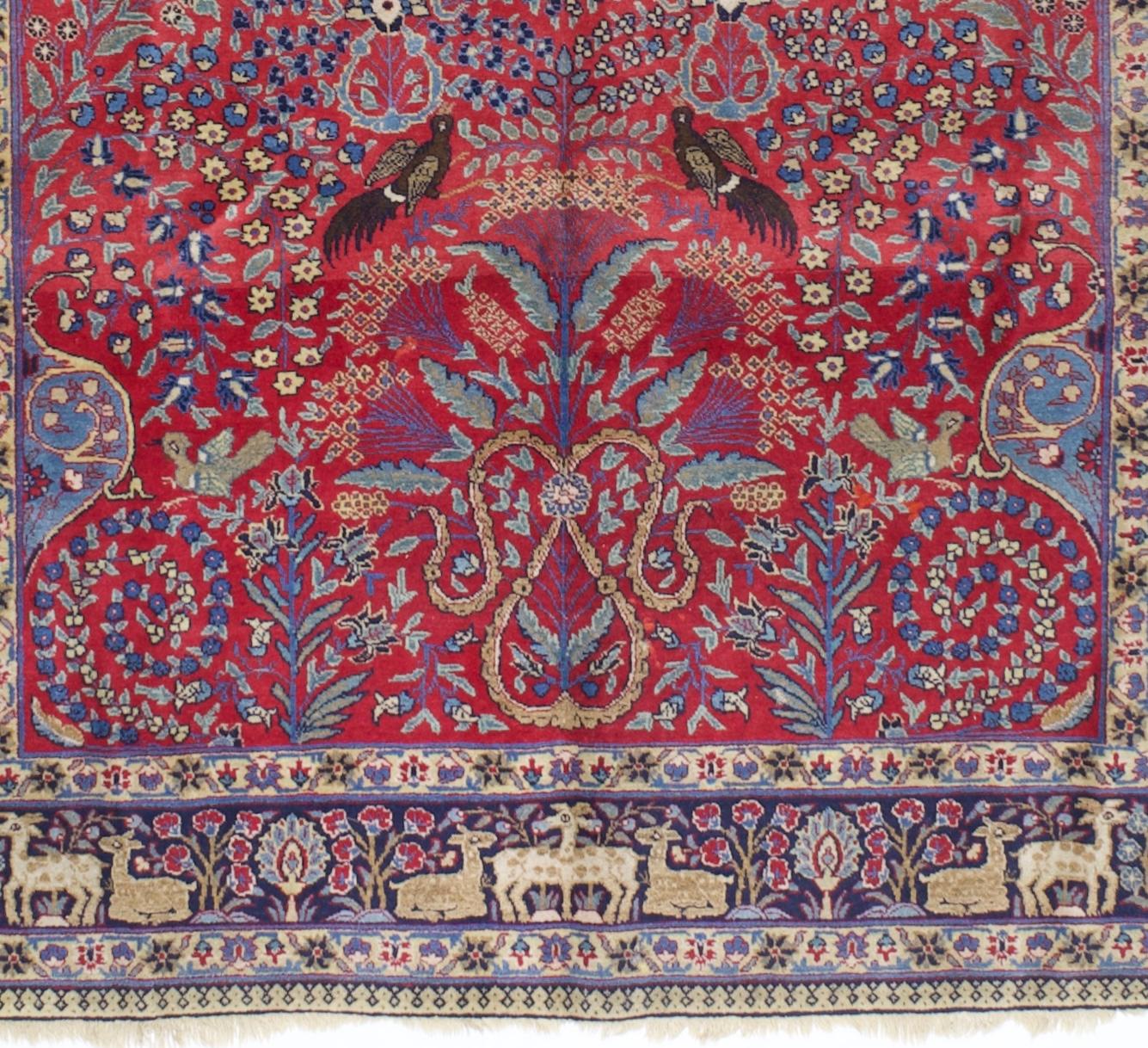 20ième siècle Tapis ancien Persan Tabriz 5'10