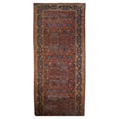Feiner antiker persischer Täbris-Teppich 7'5'' x 17'4''