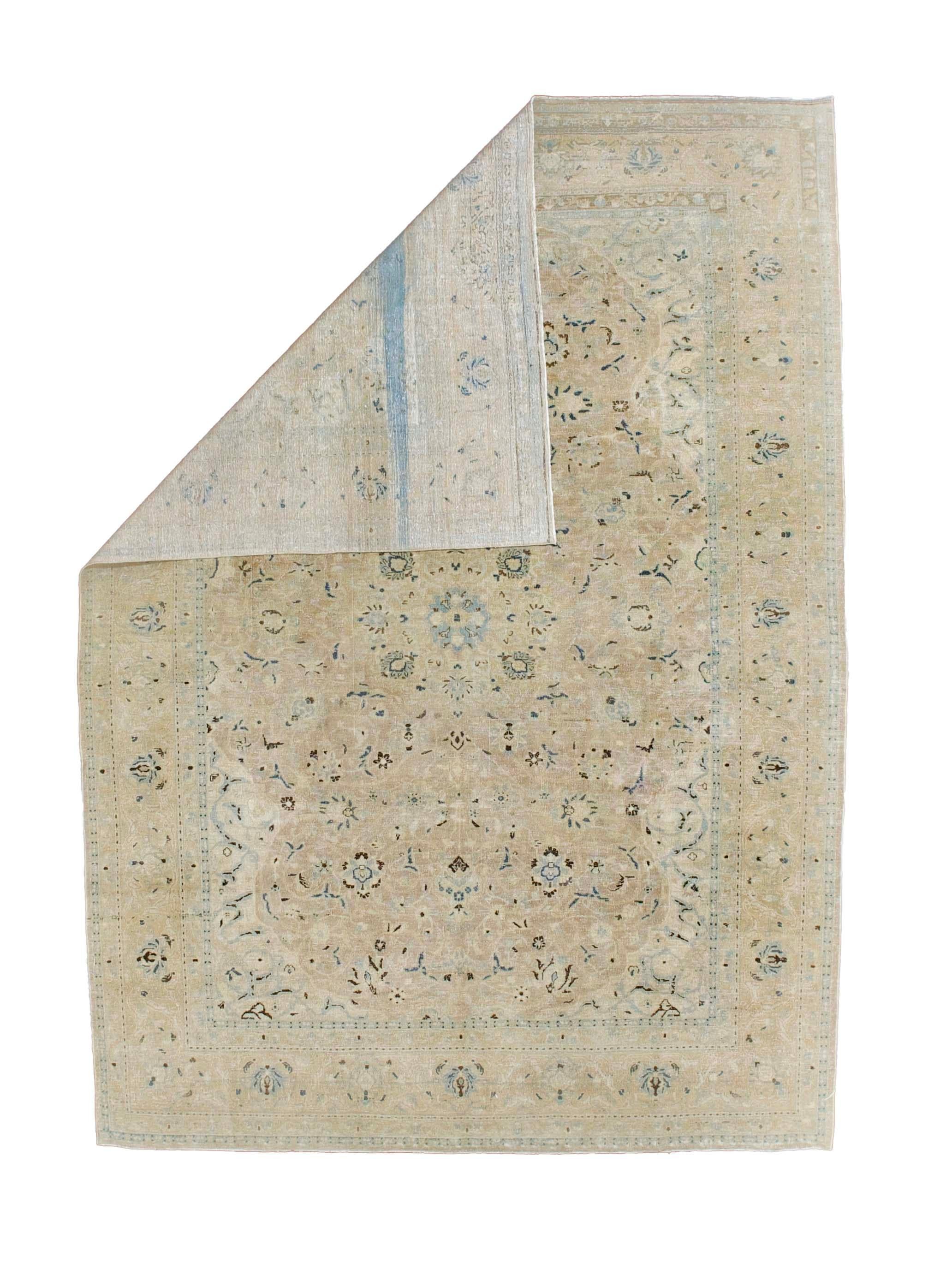Tapis ancien Persan Tabriz 7'6