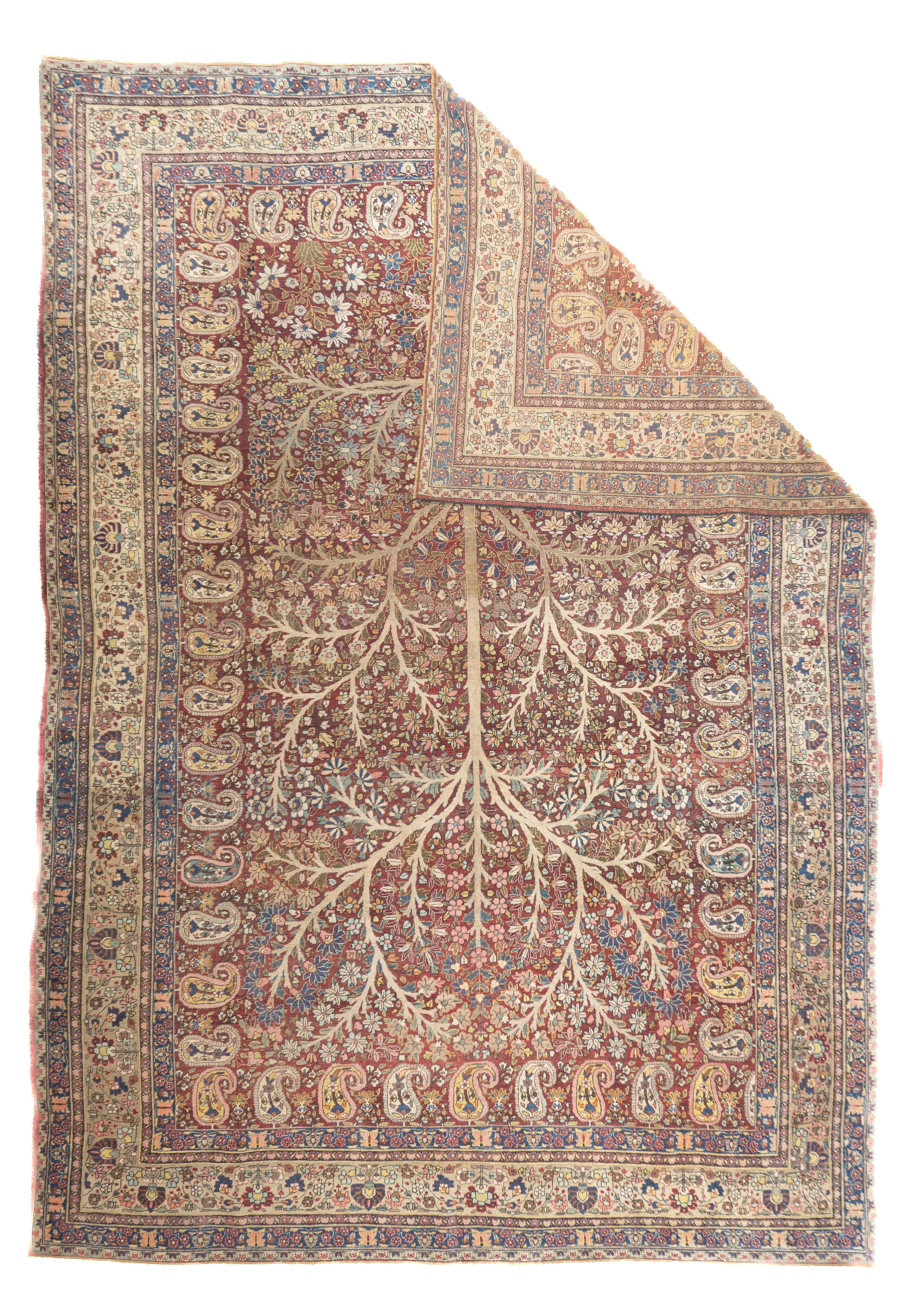 Feiner antiker persischer Tabriz Teppich 8'3'' x 11'9''. Die enorme Produktion von Teppichen und Streuteppichen in praktisch jedem Stil: Medaillon, zentralisiert, direktional oder allover, in einer Vielzahl von Dichten von mäßig bis extrem fein, in