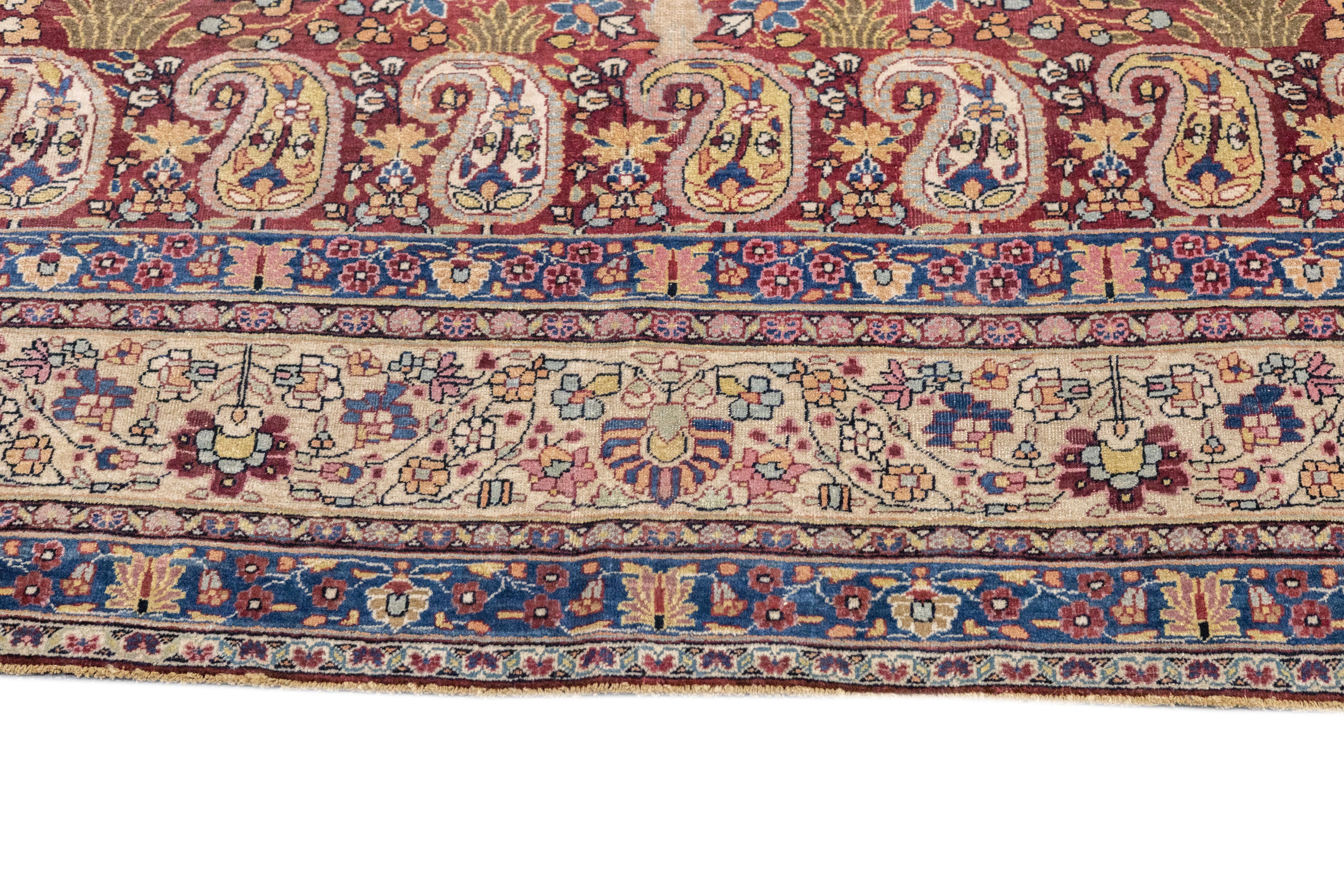 Feiner antiker persischer Täbris-Teppich 8'3'' x 11'9'' (Handgeknüpft) im Angebot