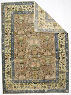 Fine Antique Persian Tabriz Vase Design Rug 8'3" x 11’5"