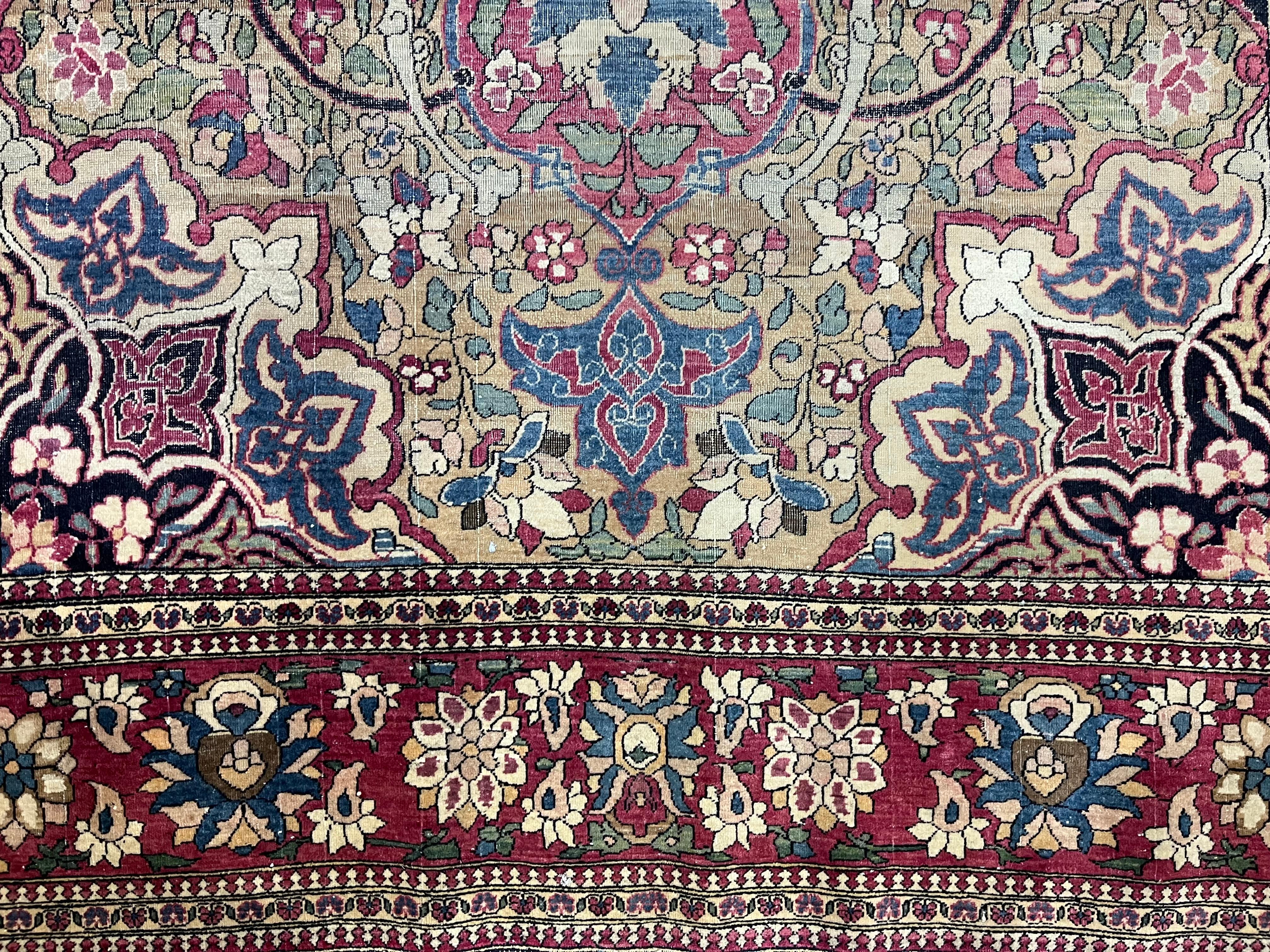 Fine Antique Persian Tehran Rug 4'6