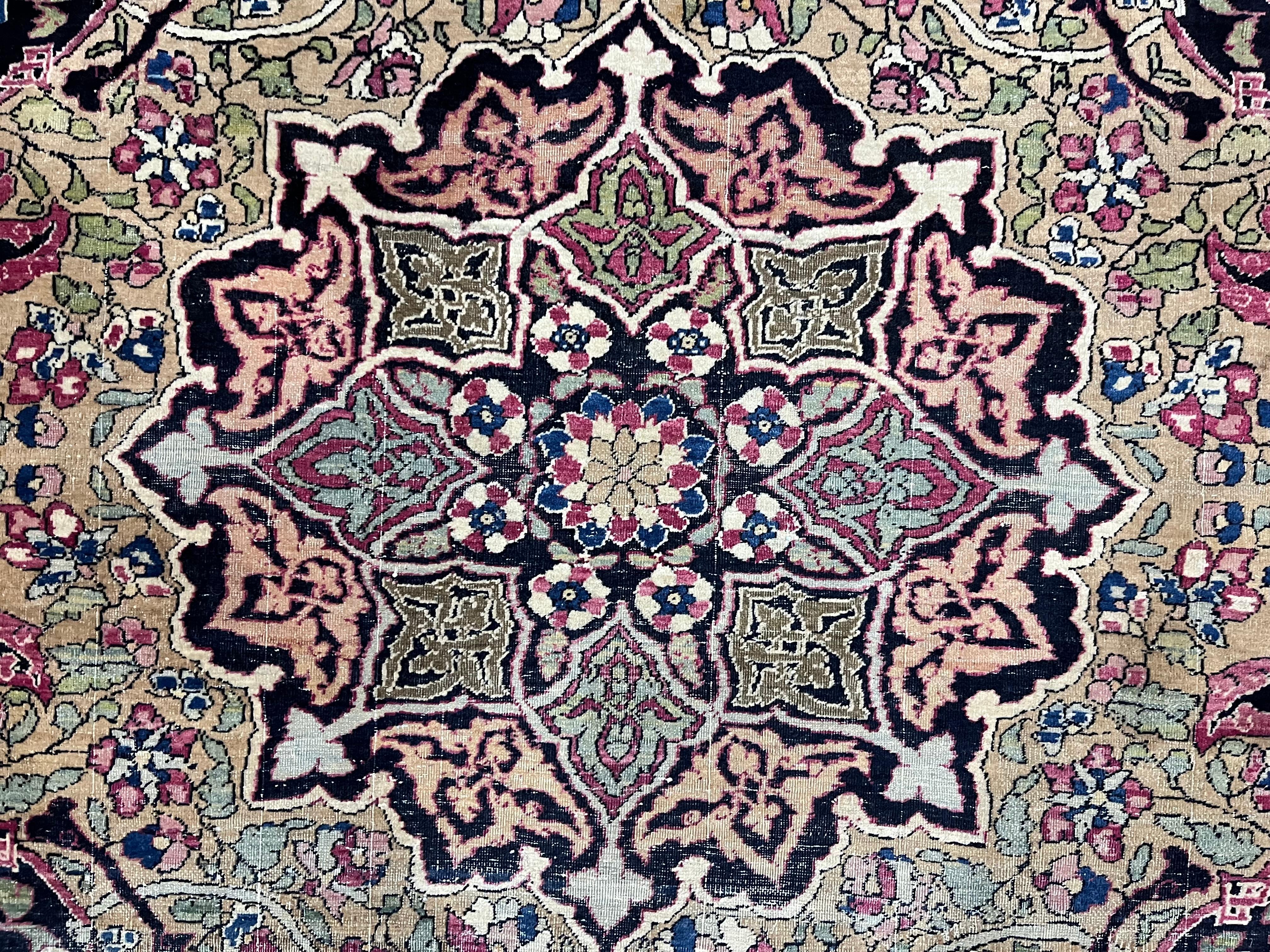 Fine Antique Persian Tehran Rug 4'6