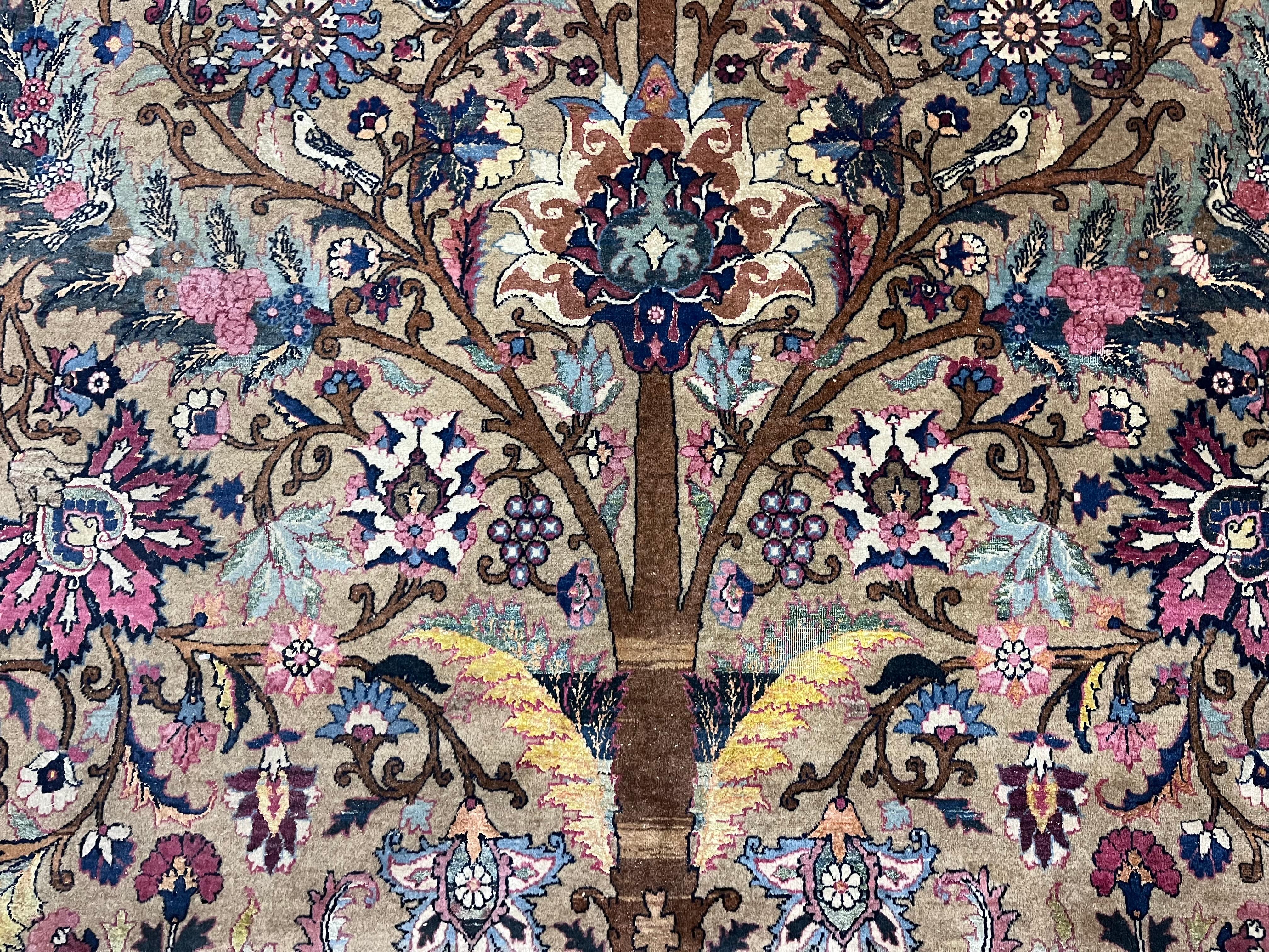 Fine Antique Persian Tehran Rug 9’11” x 13’6” For Sale 1