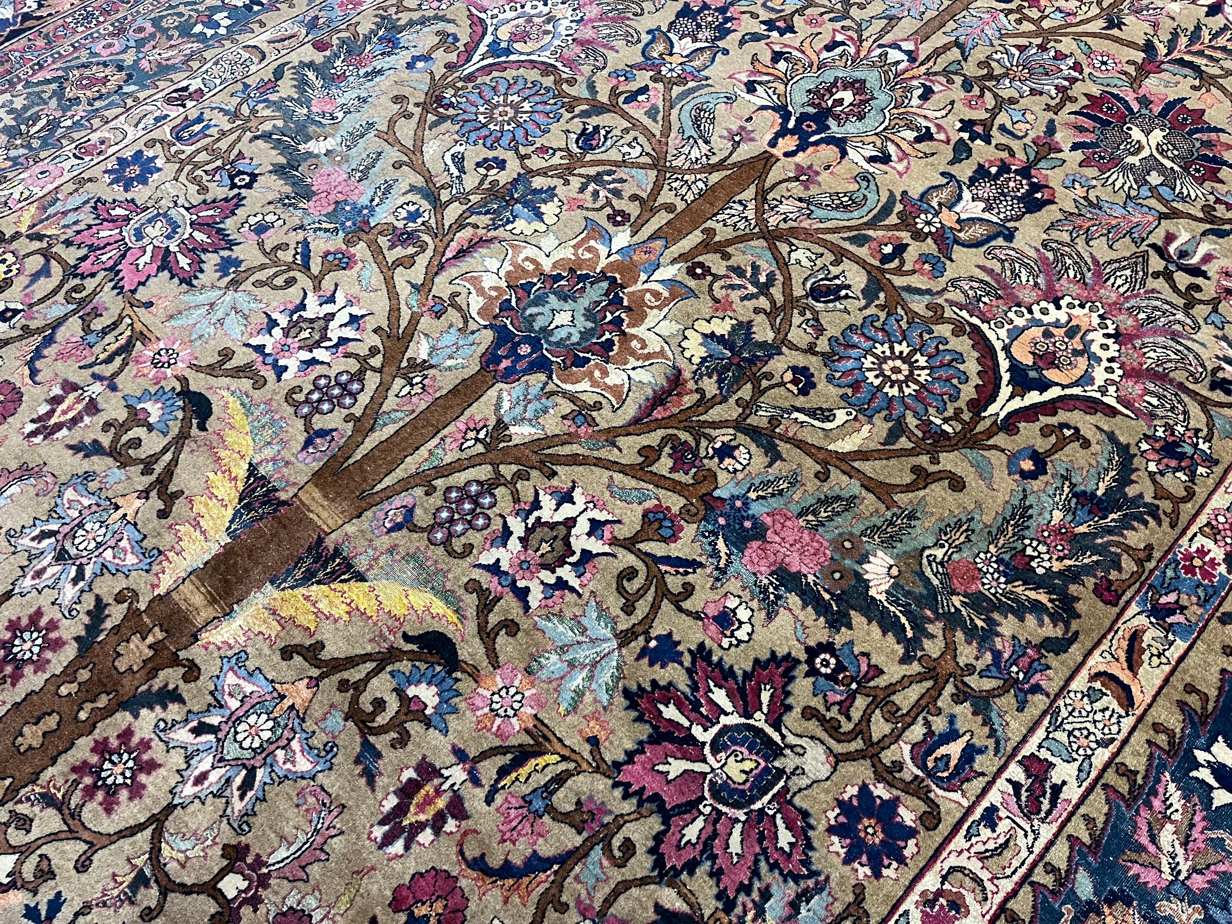 Fine Antique Persian Tehran Rug 9’11” x 13’6” For Sale 2