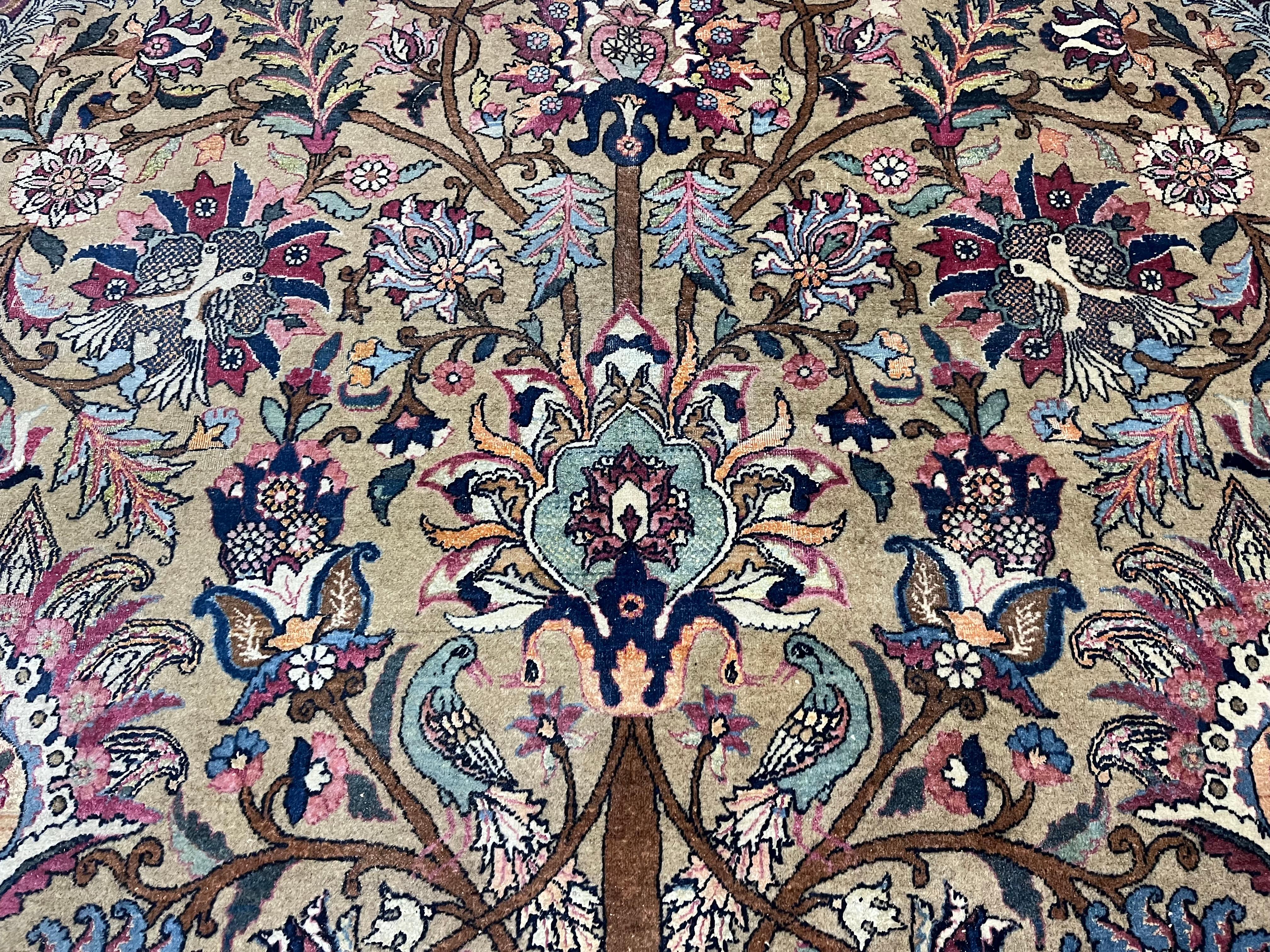 Fine Antique Persian Tehran Rug 9’11” x 13’6” For Sale 3