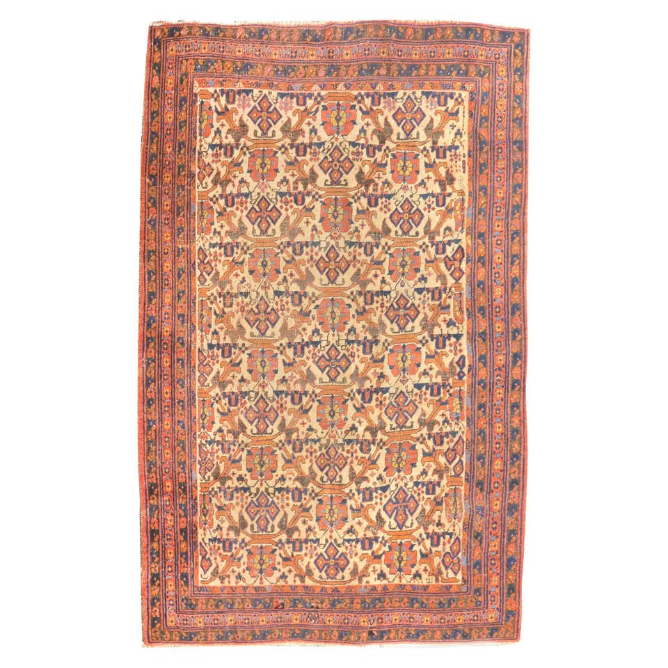 Antique Tribal Fine Persian Afshar Rug For Sale at 1stDibs