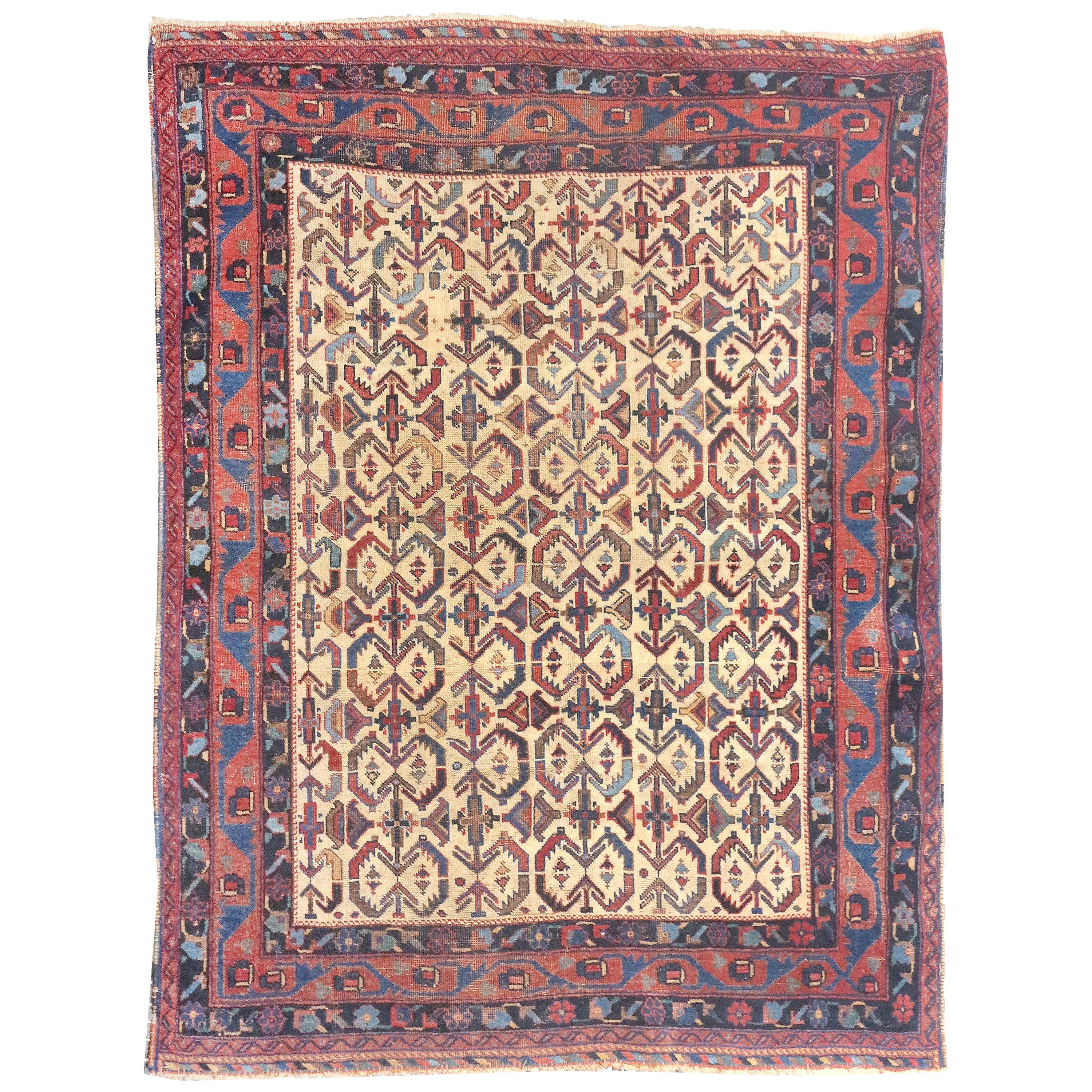 Antique Tribal Fine Persian Afshar Rug For Sale at 1stDibs