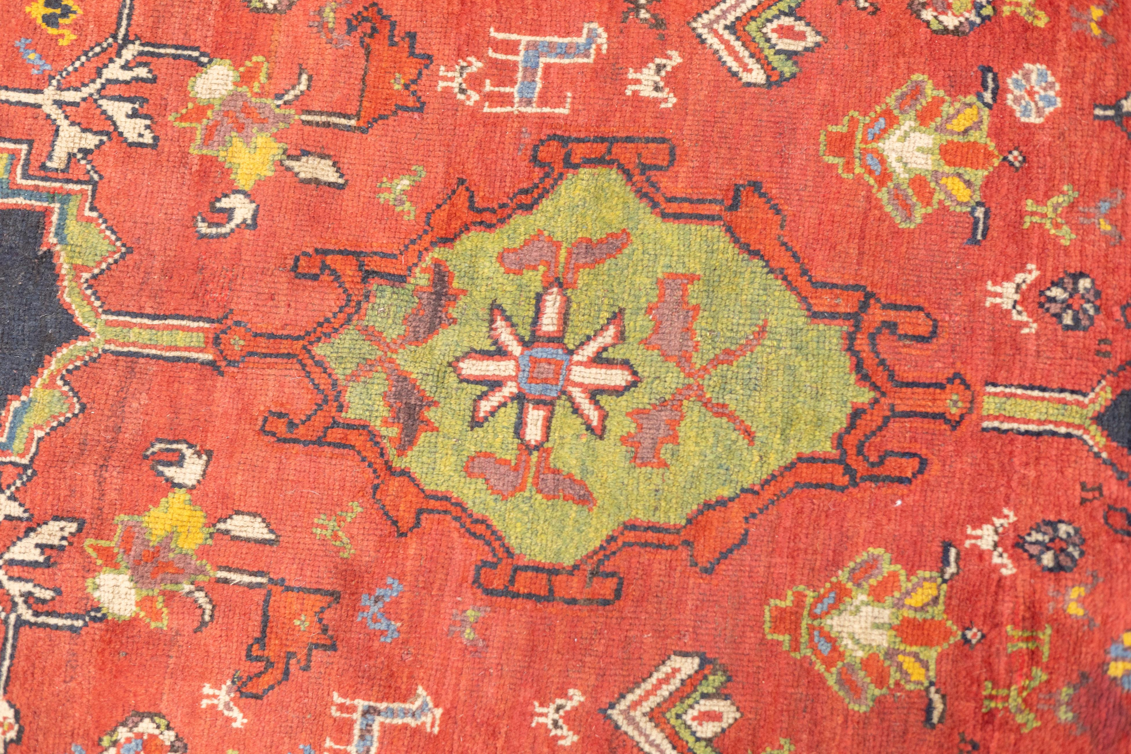 Fine Antique Persian Wool Foundation Lori Hallway Rug 4'7