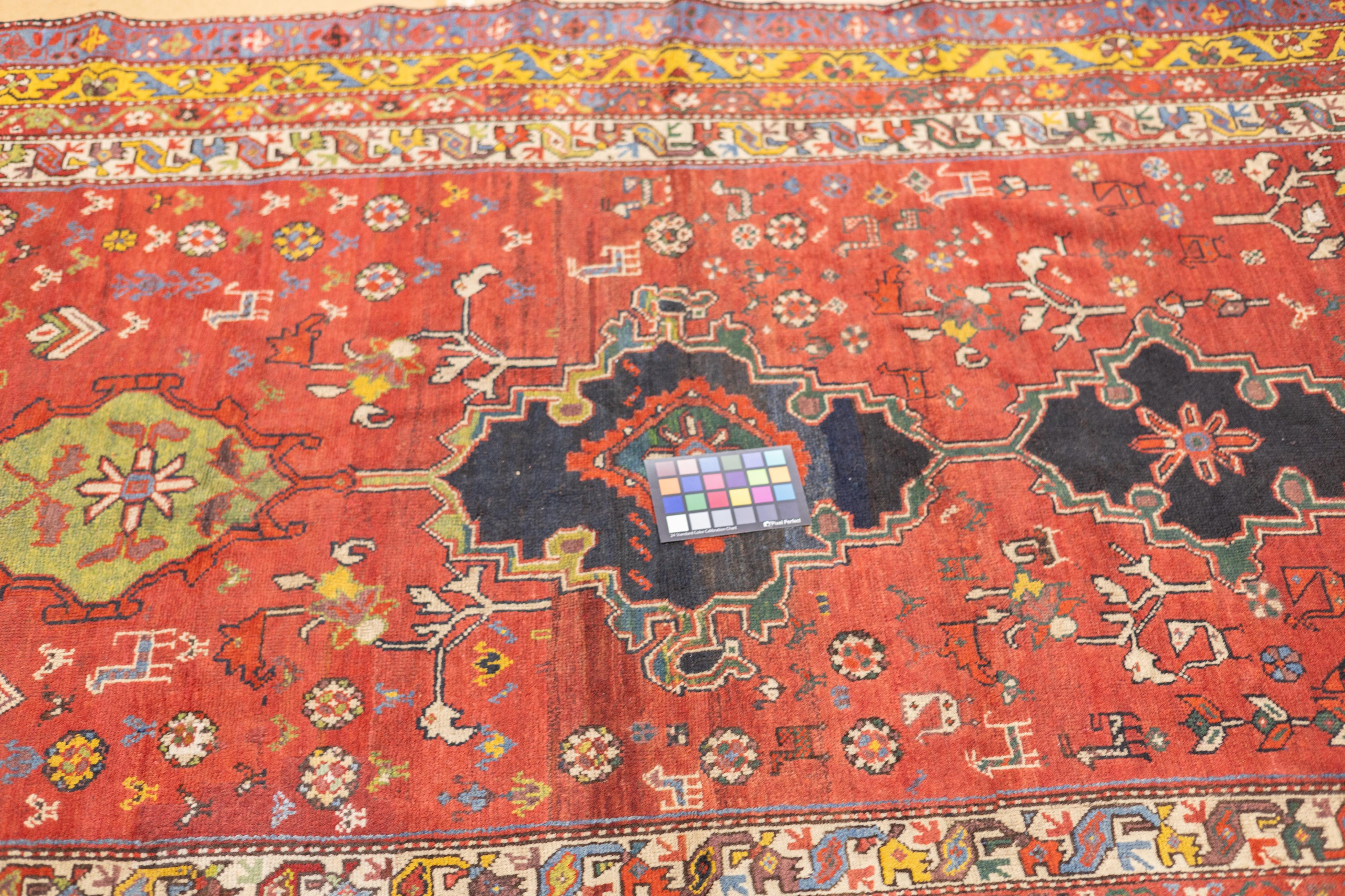 Fine Antique Persian Wool Foundation Lori Hallway Rug 4'7