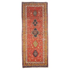Fine Antique Persian Wool Foundation Lori Hallway Rug 4'7" x 11'4"