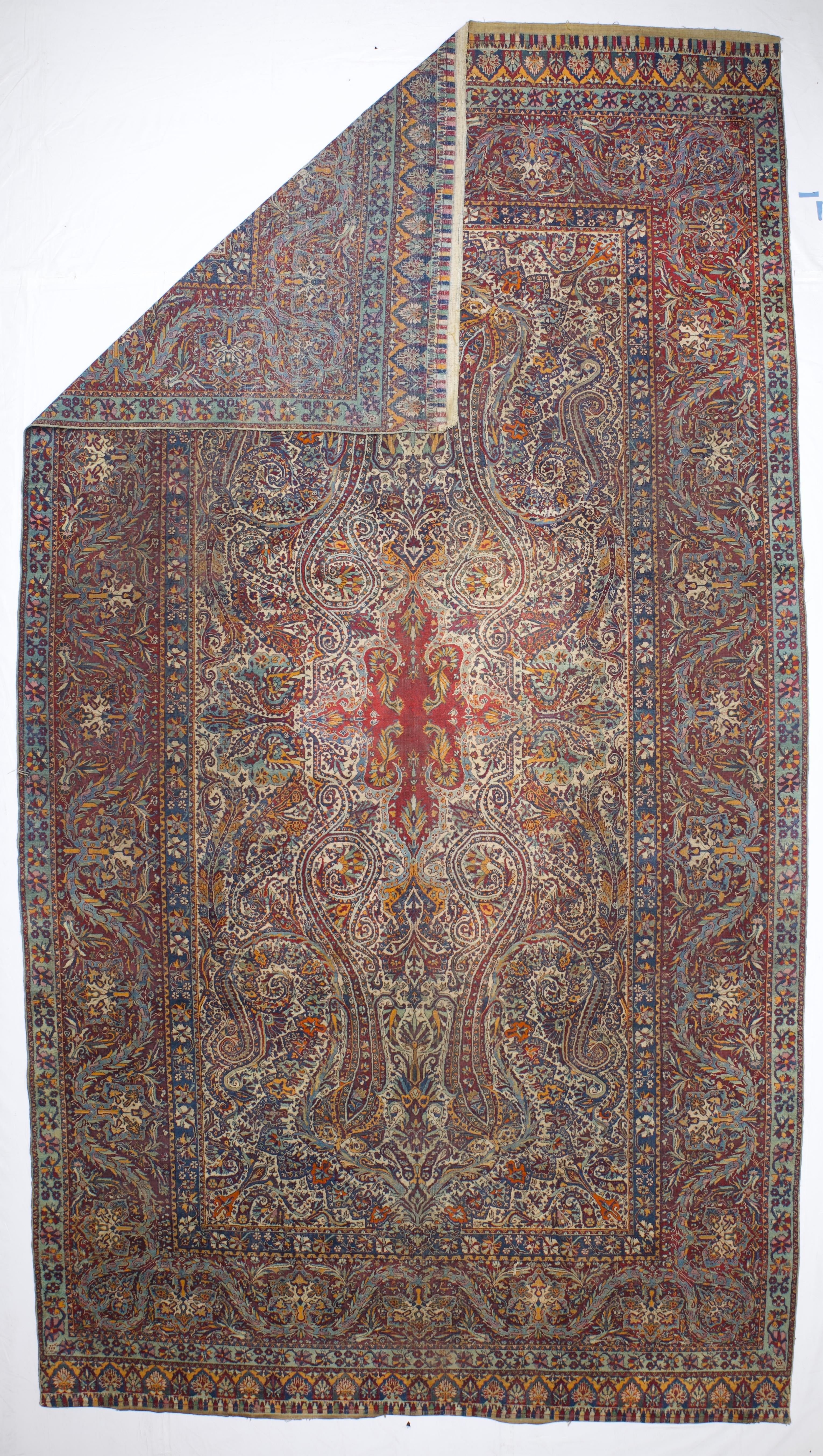 Tappeto antico persiano Yazd 8'10