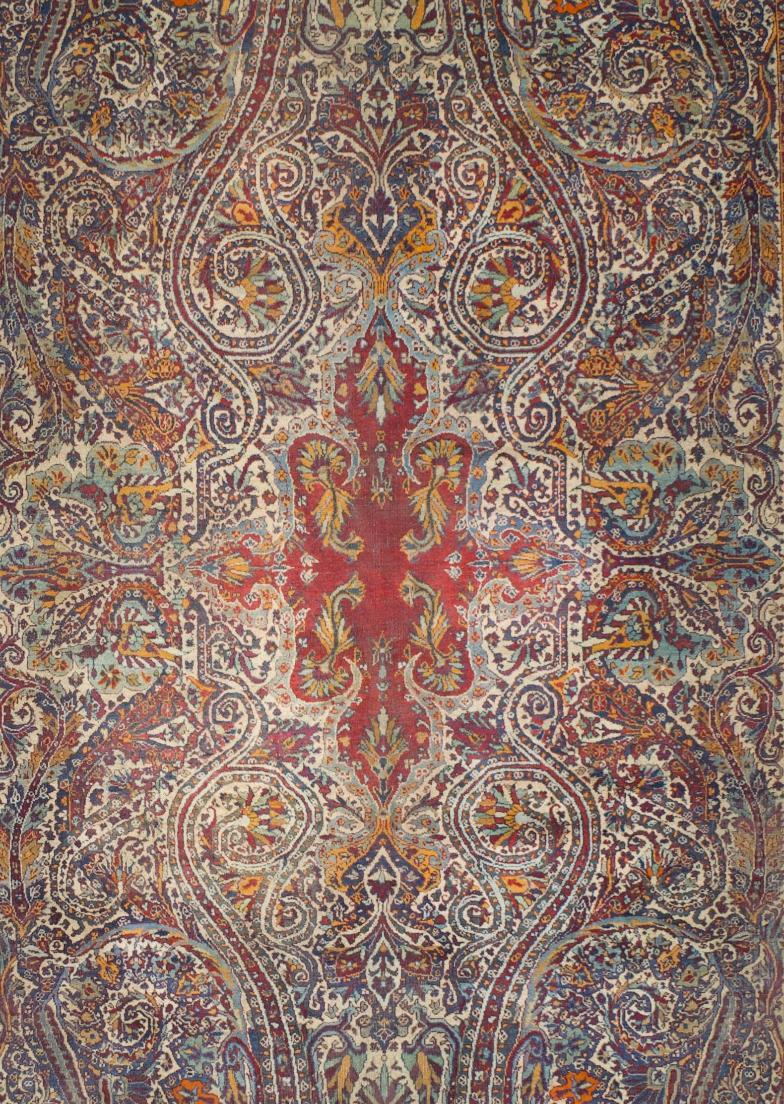 Persiano Tappeto antico persiano Yazd 8'10