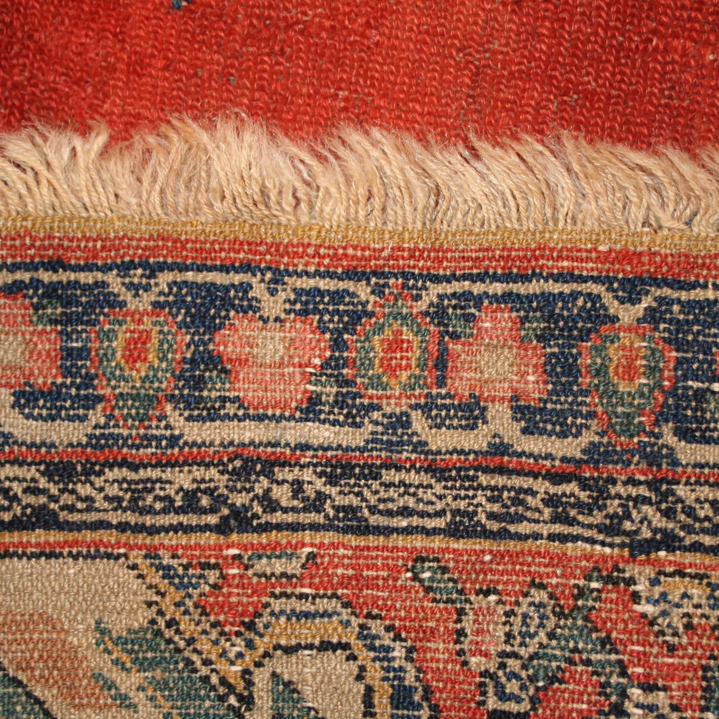 Feiner antiker, seltener, großer Senneh-Teppich  (Handgeknüpft) im Angebot