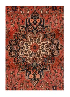 Antique Persian Farahan Sarouk Area Rug