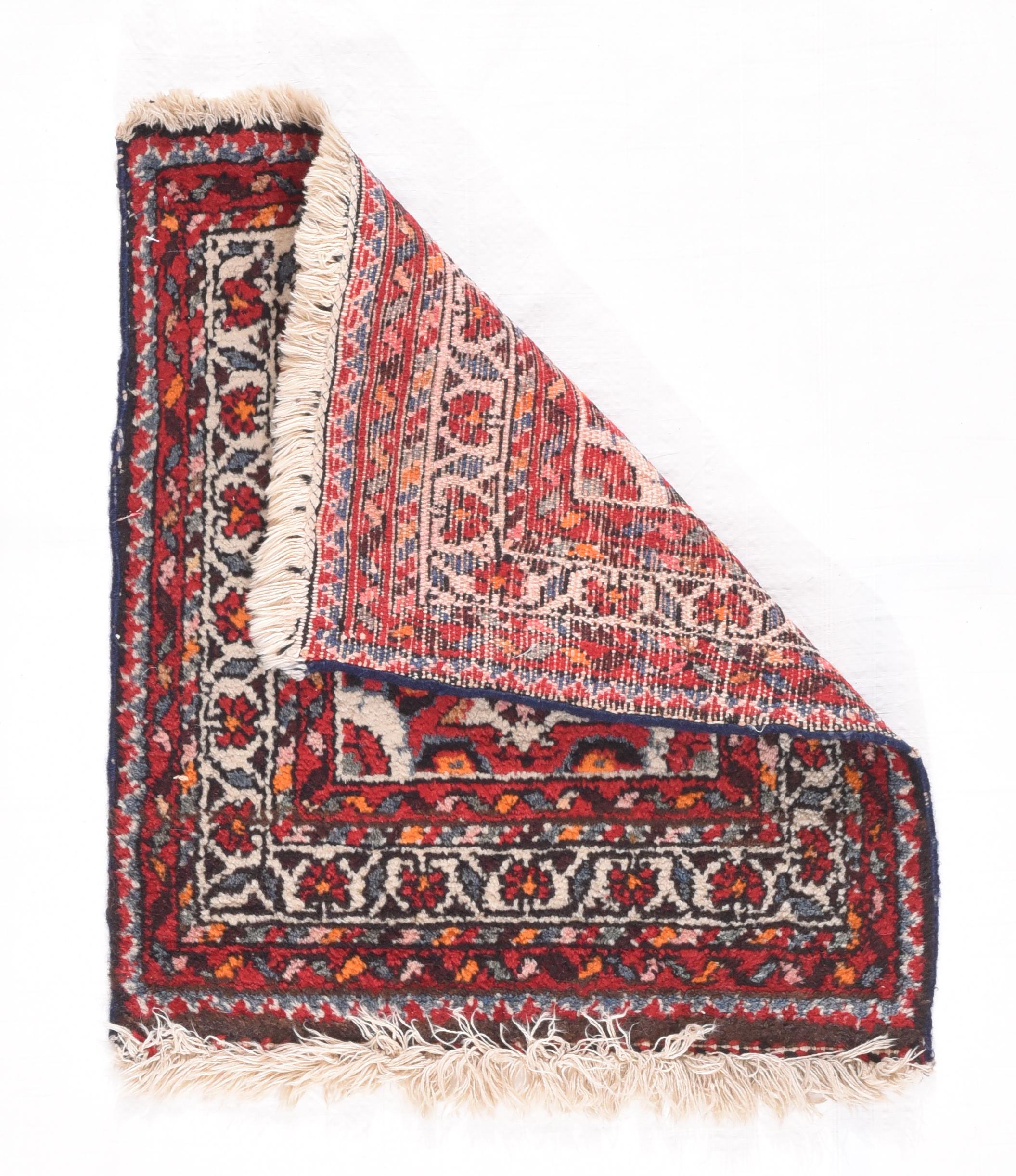 Other Antique Persian Hamedan Mat , Hand Knotted, circa 1920