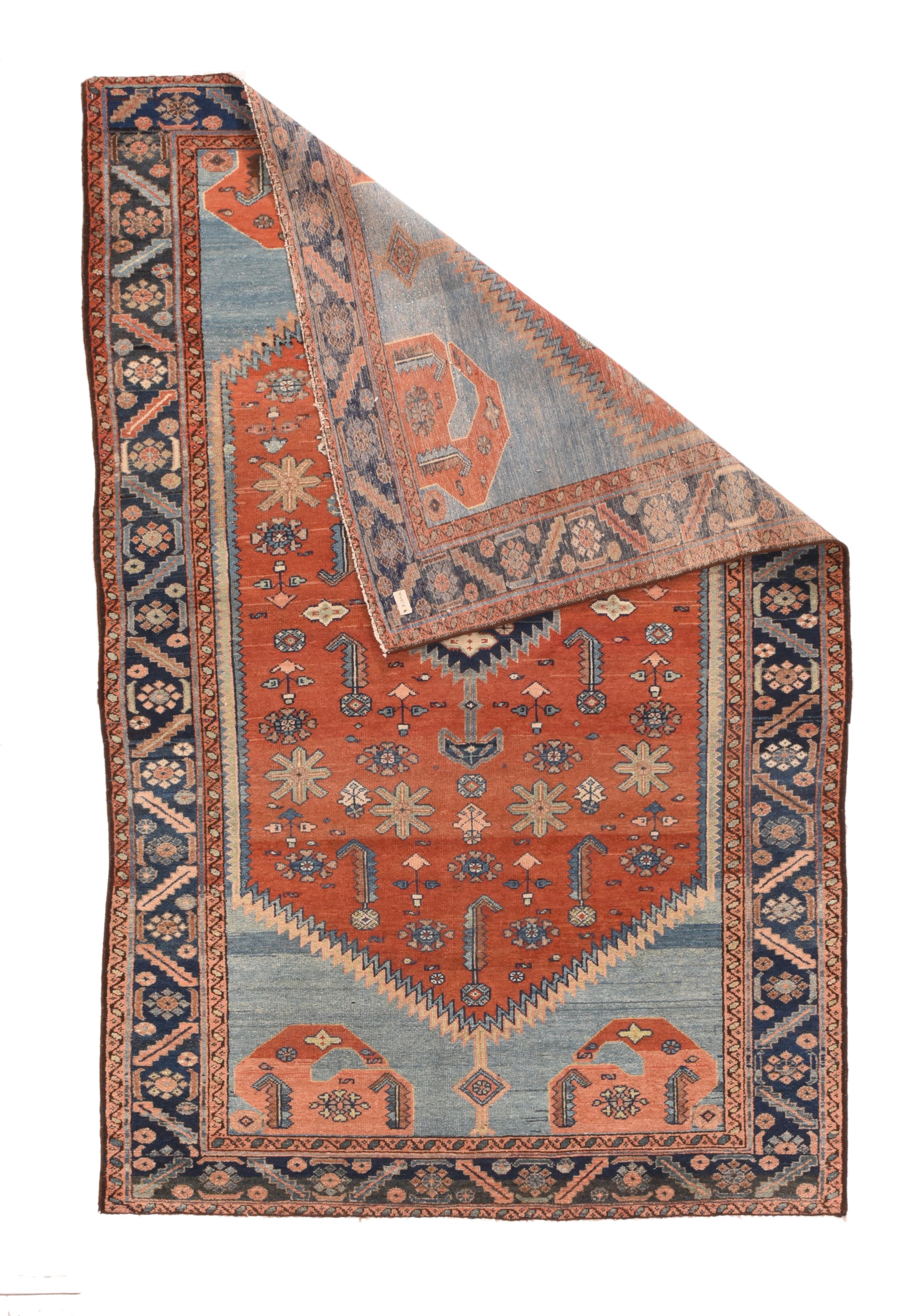 Hand-Knotted Antique Persian Malayer Area Rug For Sale