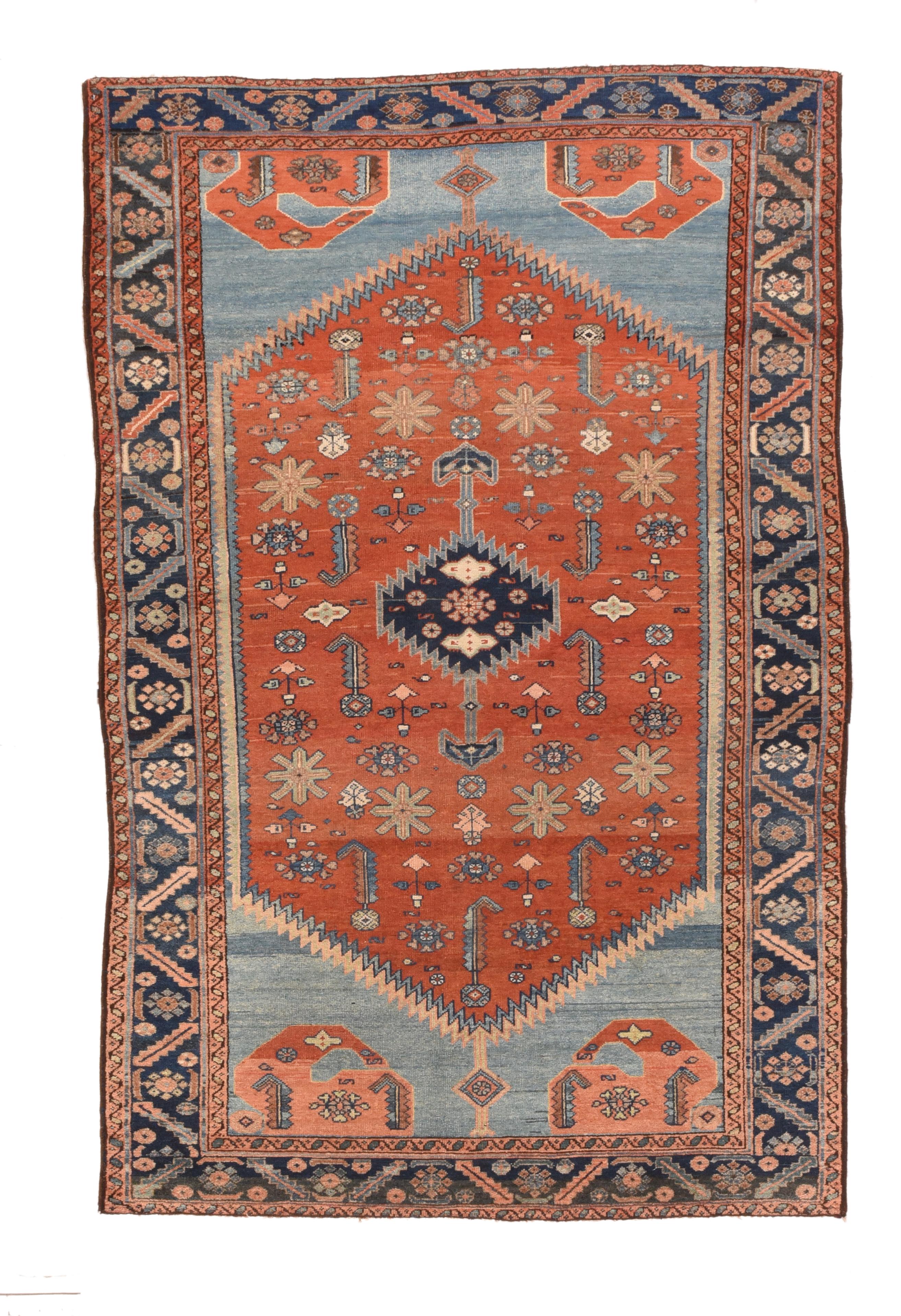 Antique Persian Malayer Area Rug In Good Condition For Sale In New York, NY