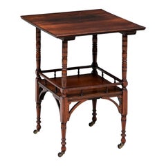 Fine Antique Rosewood Aesthetic Style Table by Edwards And Roberts/ London