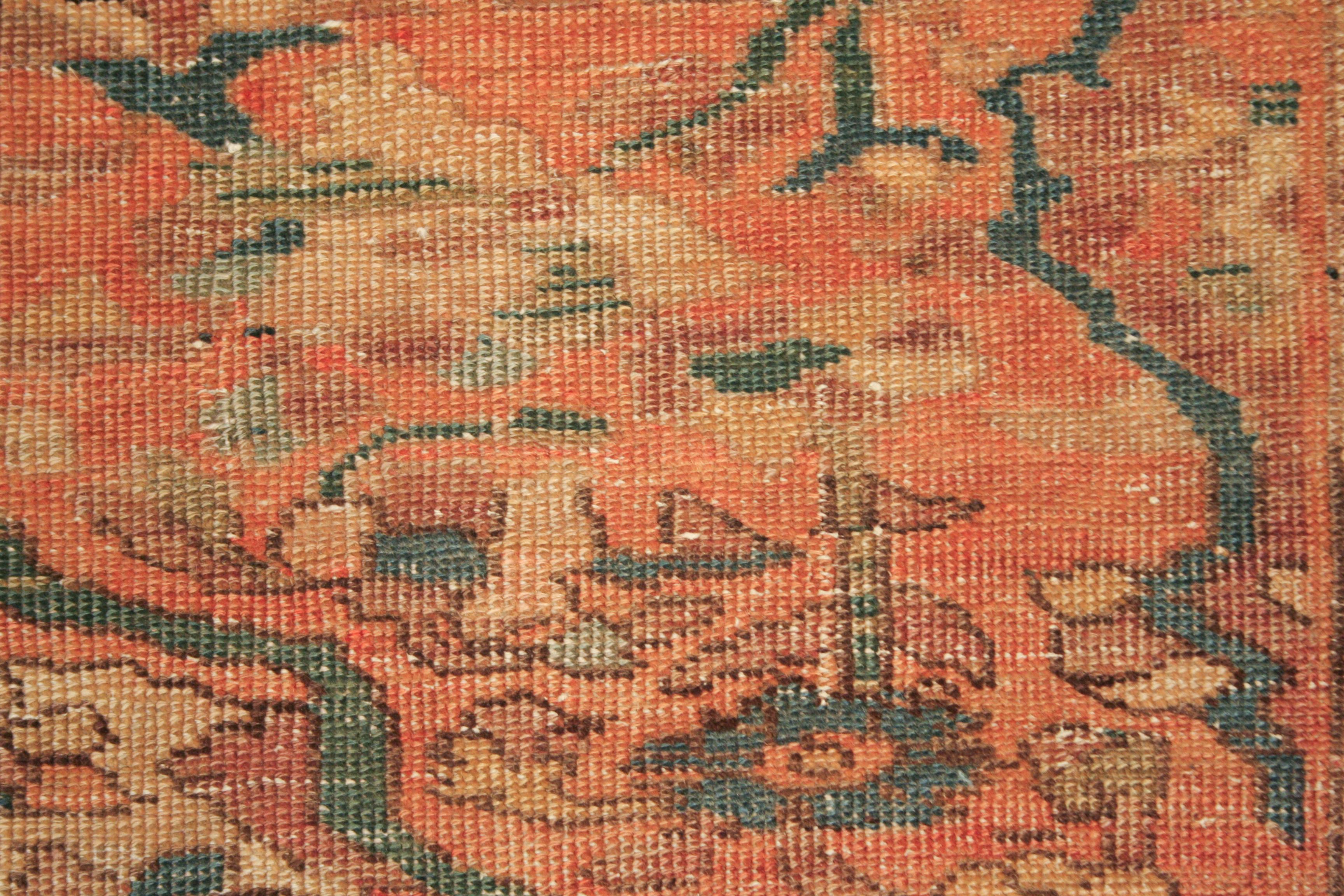 Raffinato tappeto antico Sarouk Farahan dai colori tenui In condizioni discrete in vendita a Milan, IT