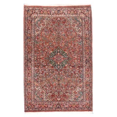 Antique Persian Sarouk Area Rug