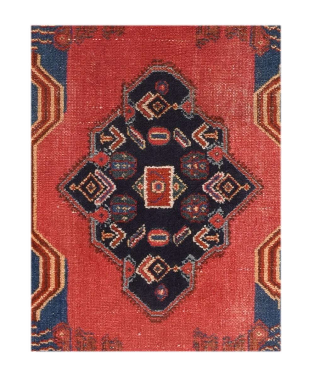 Hand-Knotted Fine Antique Senneh Persian Kurd Rug, Hand Knotted, circa 1910