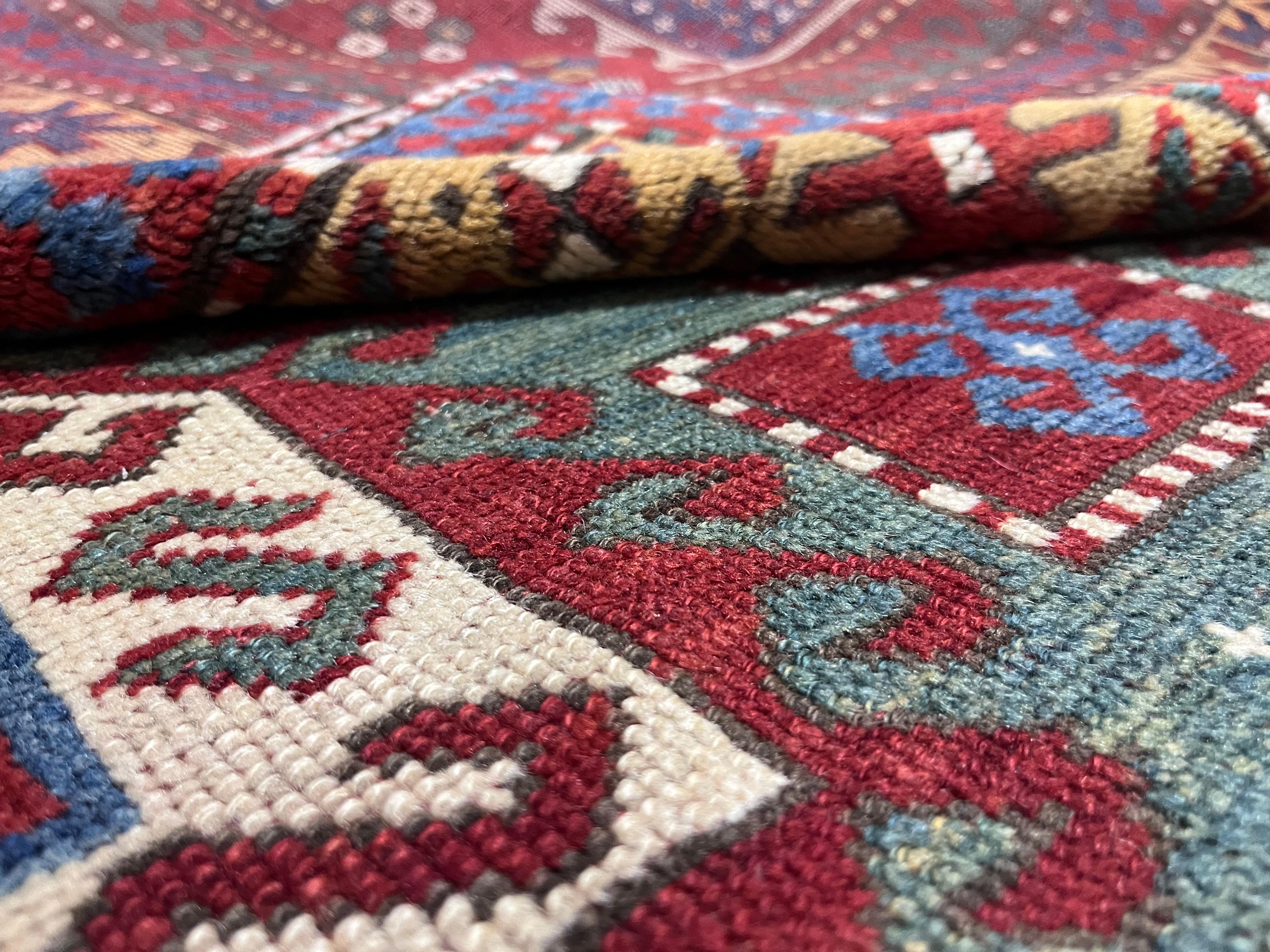Fine Antique Sevan Kazak Rug 5’5” x 7’9” For Sale 1