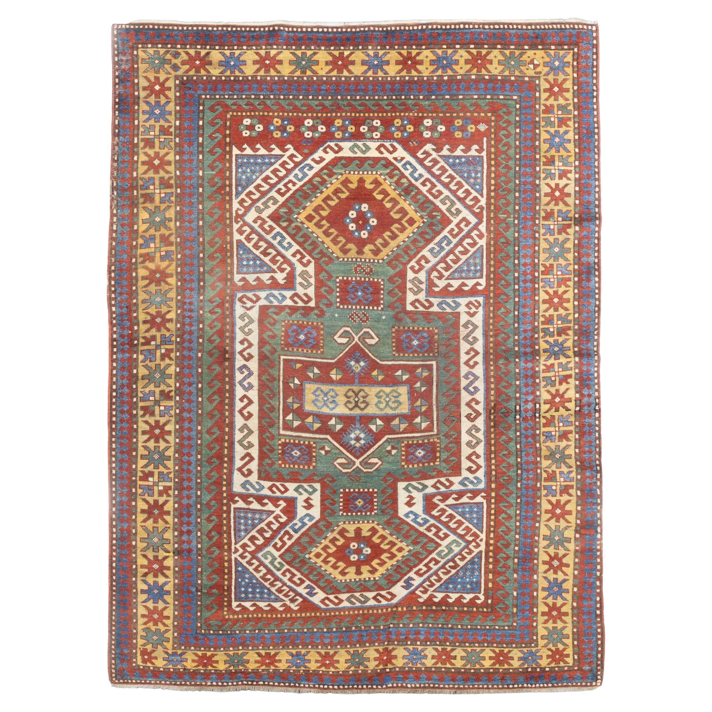 Fine Antique Sevan Kazak Rug 5’5” x 7’9”