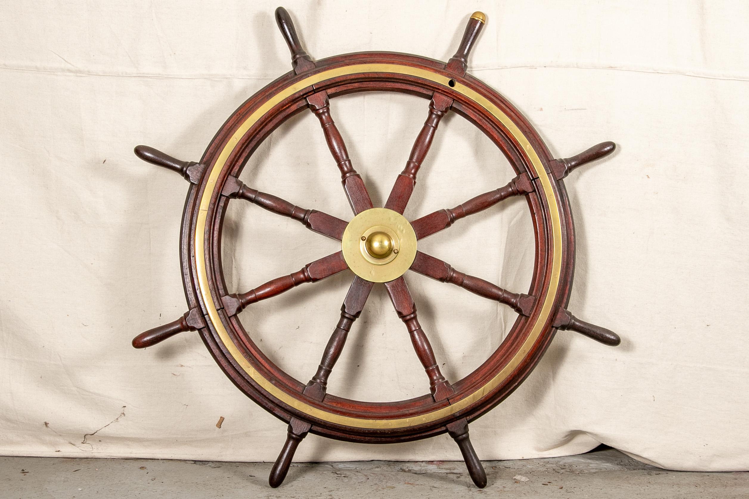 Fine Antique Ship's Wheel 4