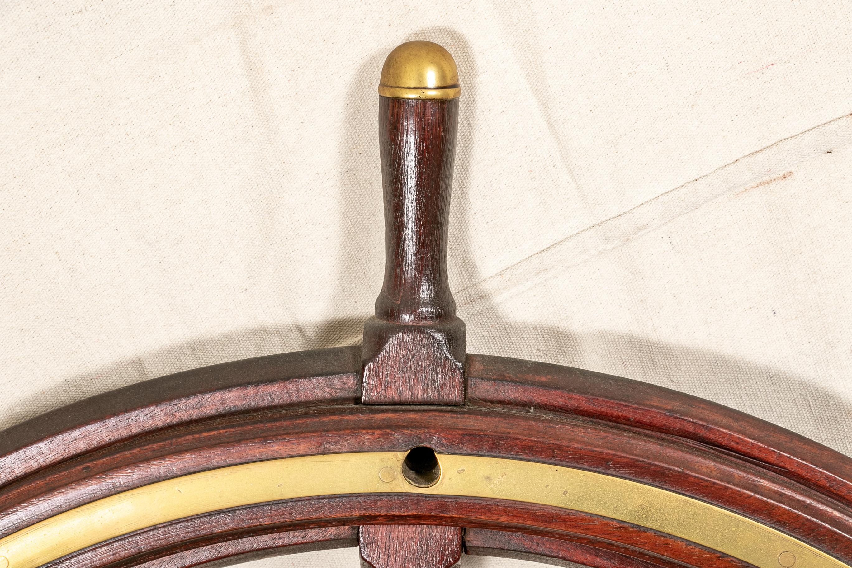 antique ship wheel