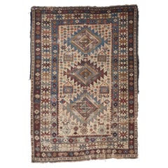 Tapis caucasien ancien Shirvan, datant d'environ 1890