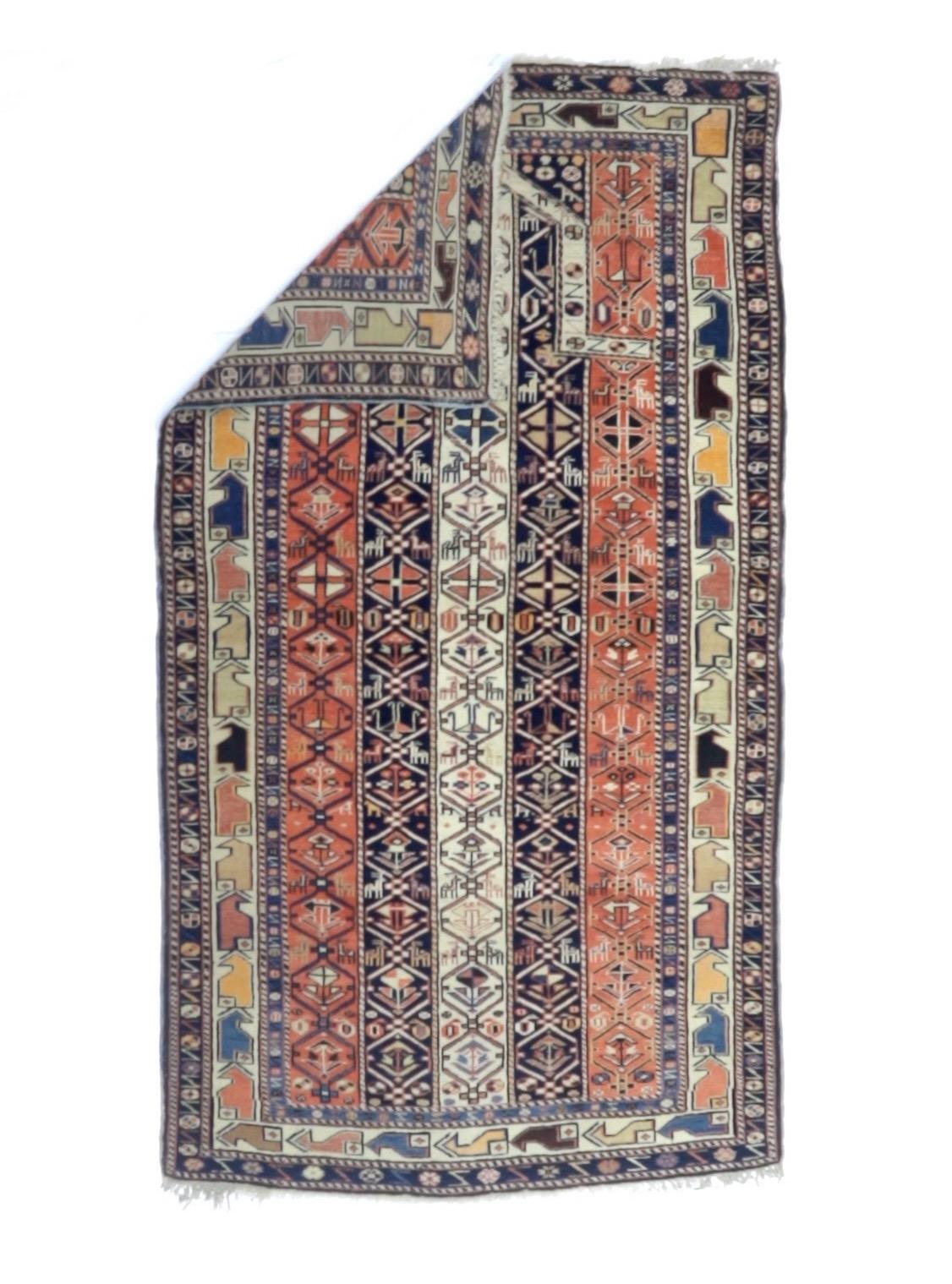 Fine Antique Shirvan Prayer Rug 3'3