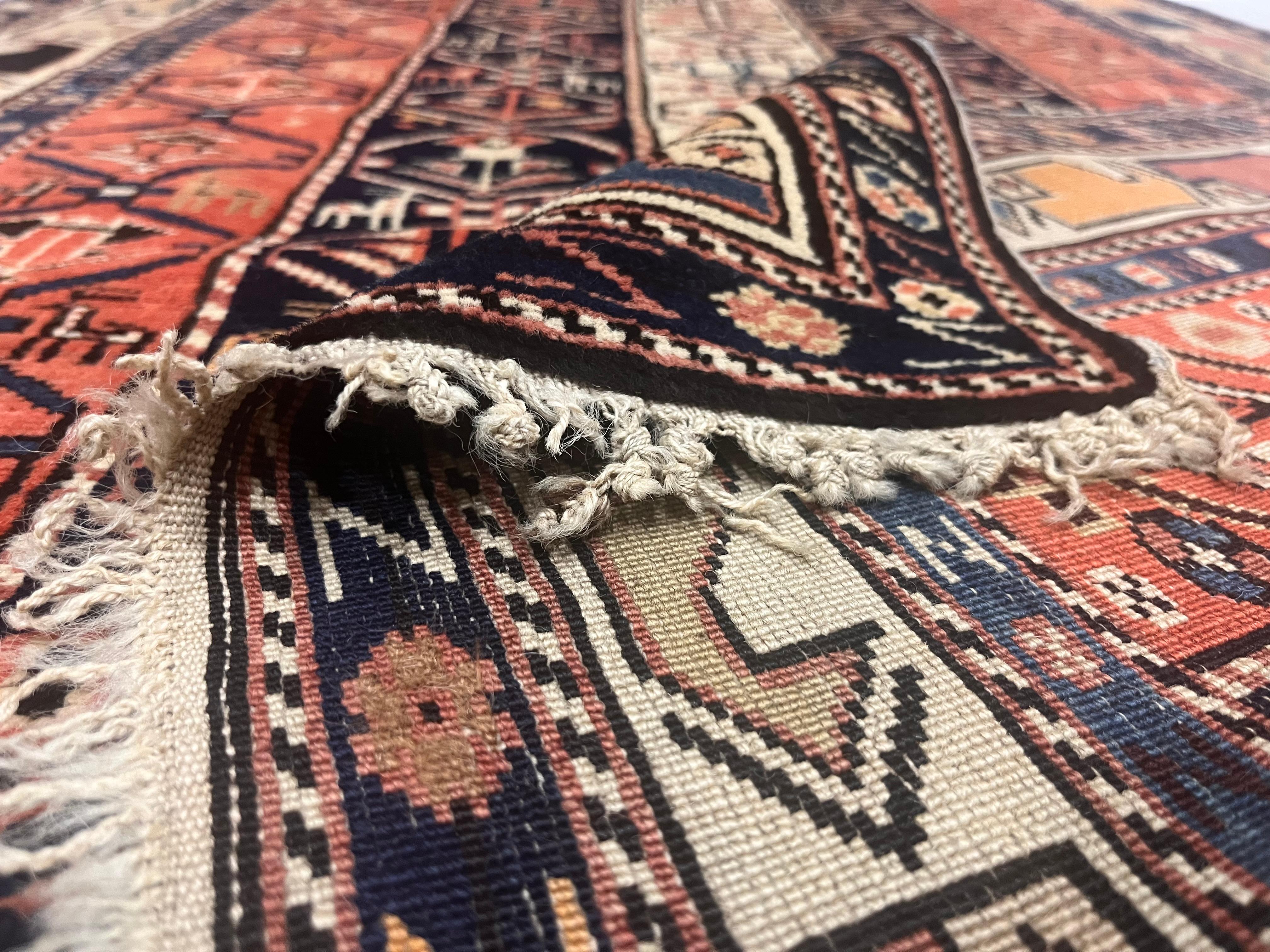 19th Century Fine Antique Shirvan Prayer Rug 3'3