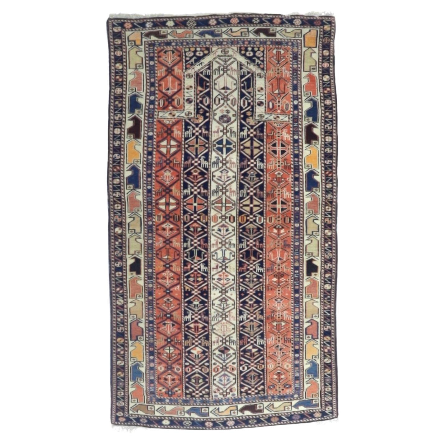 Fine Antique Shirvan Prayer Rug 3'3" x 5’10”