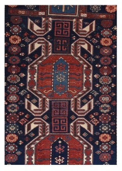 Antique Caucasian Shirvan Area Rug 3'6" x 5'5"