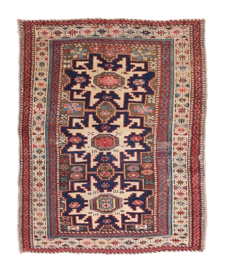 Antique Caucasian Shirvan Area Rug For Sale at 1stDibs